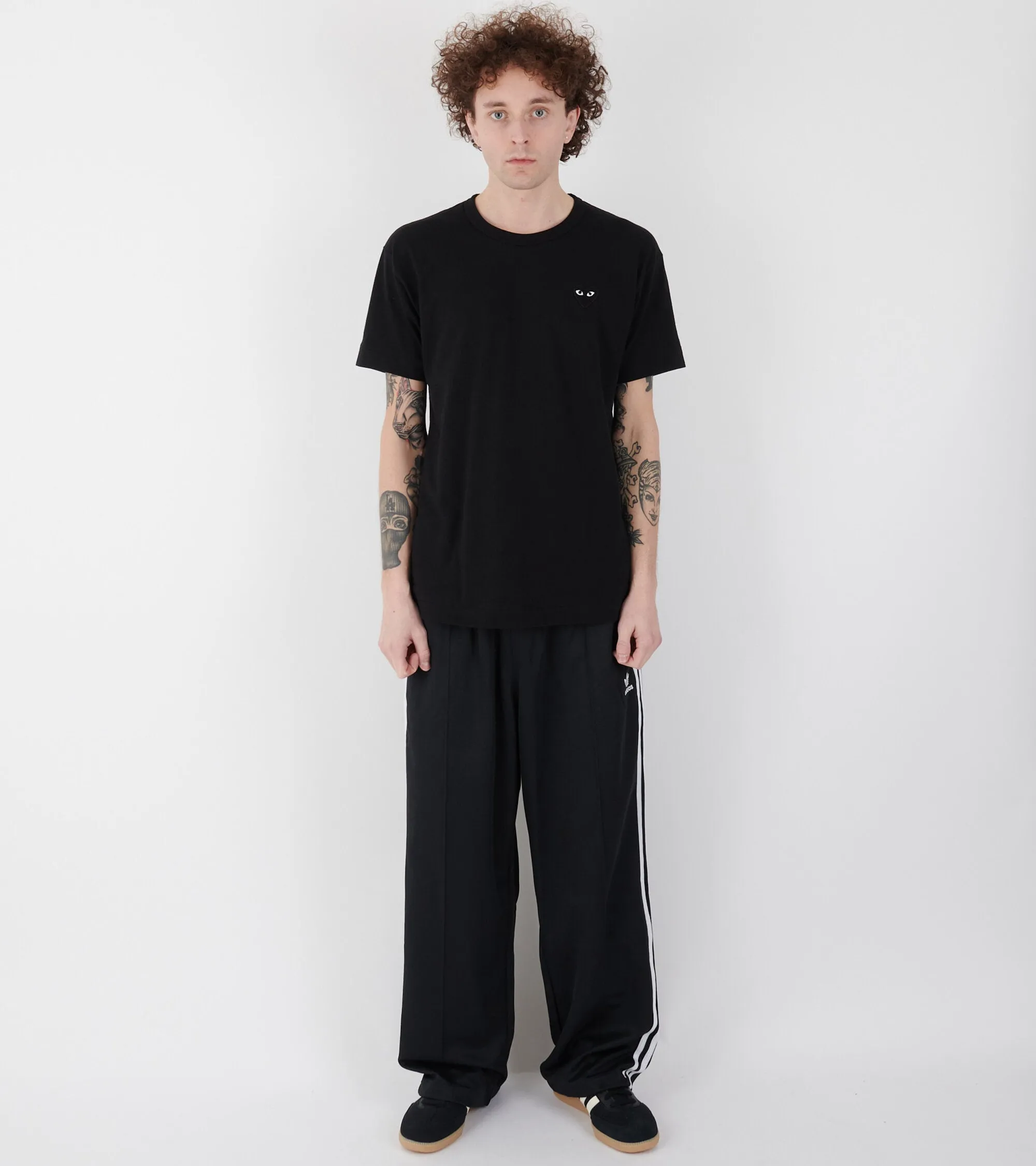 Baggy Track Pants Black/White sold by Dr. Adams product image thumbnail 3