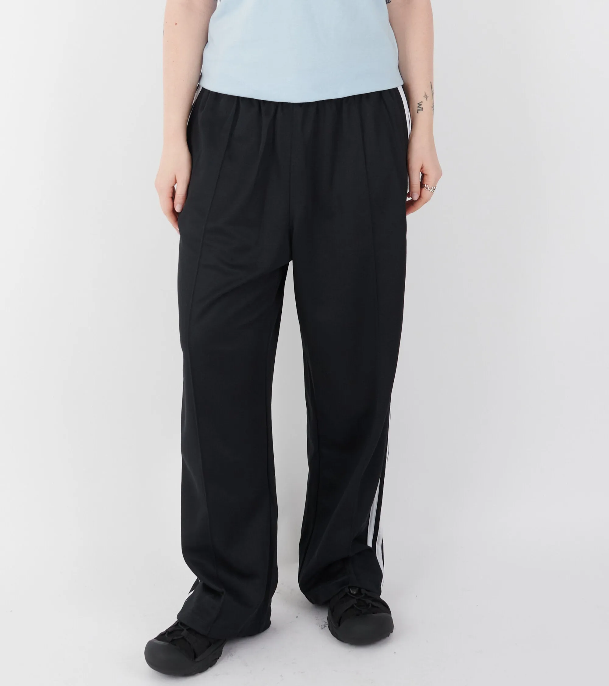 Baggy Track Pants Black/White sold by Dr. Adams product image thumbnail 4
