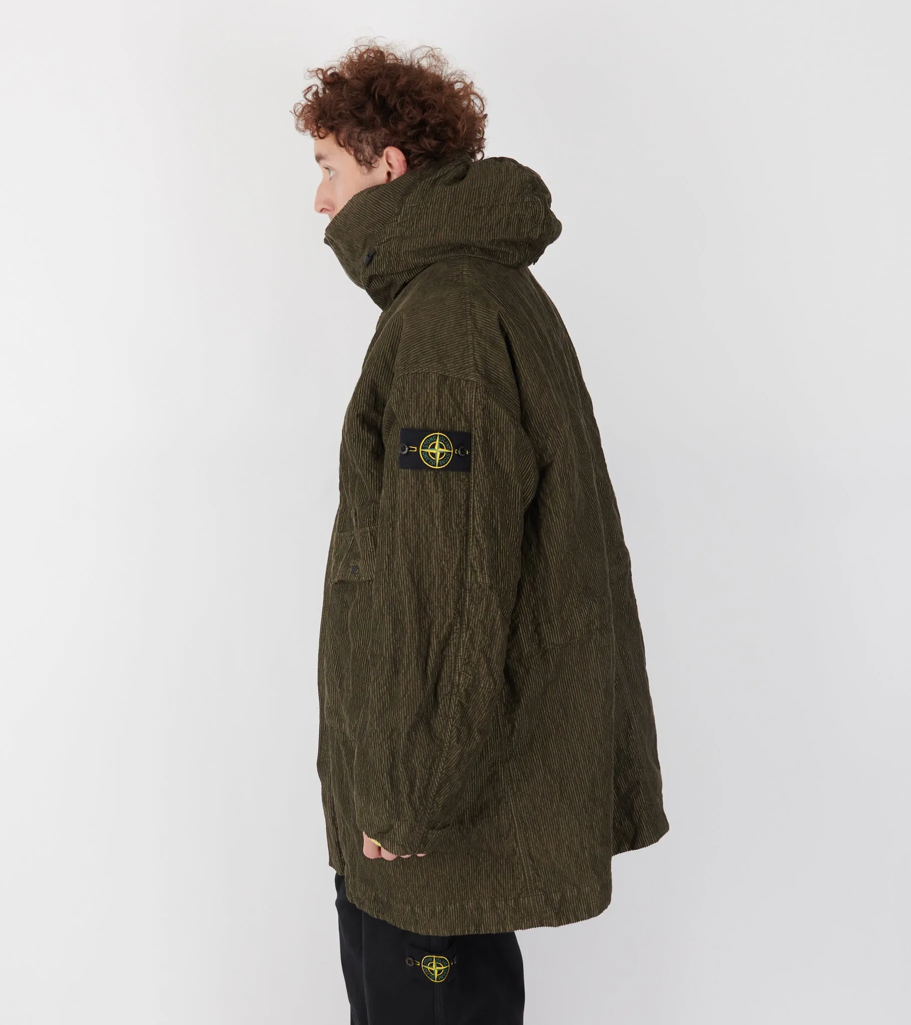 Wrinkled Corduroy Coat Military Green sold by Dr. Adams product image thumbnail 5