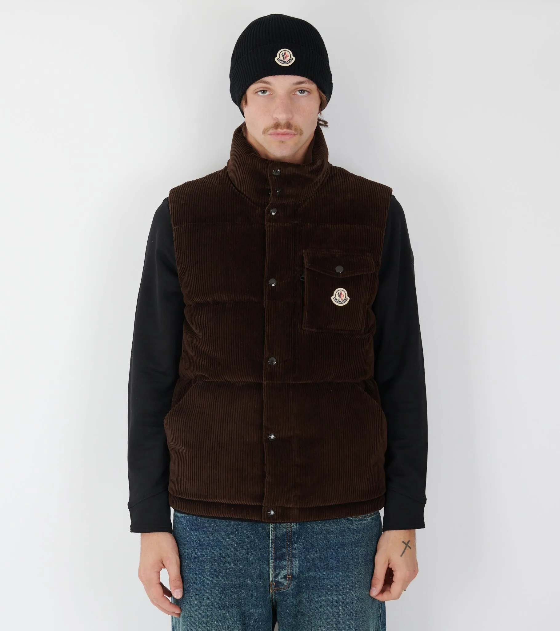 Agen Corduroy Down Vest Brown sold by Dr. Adams product image thumbnail 3