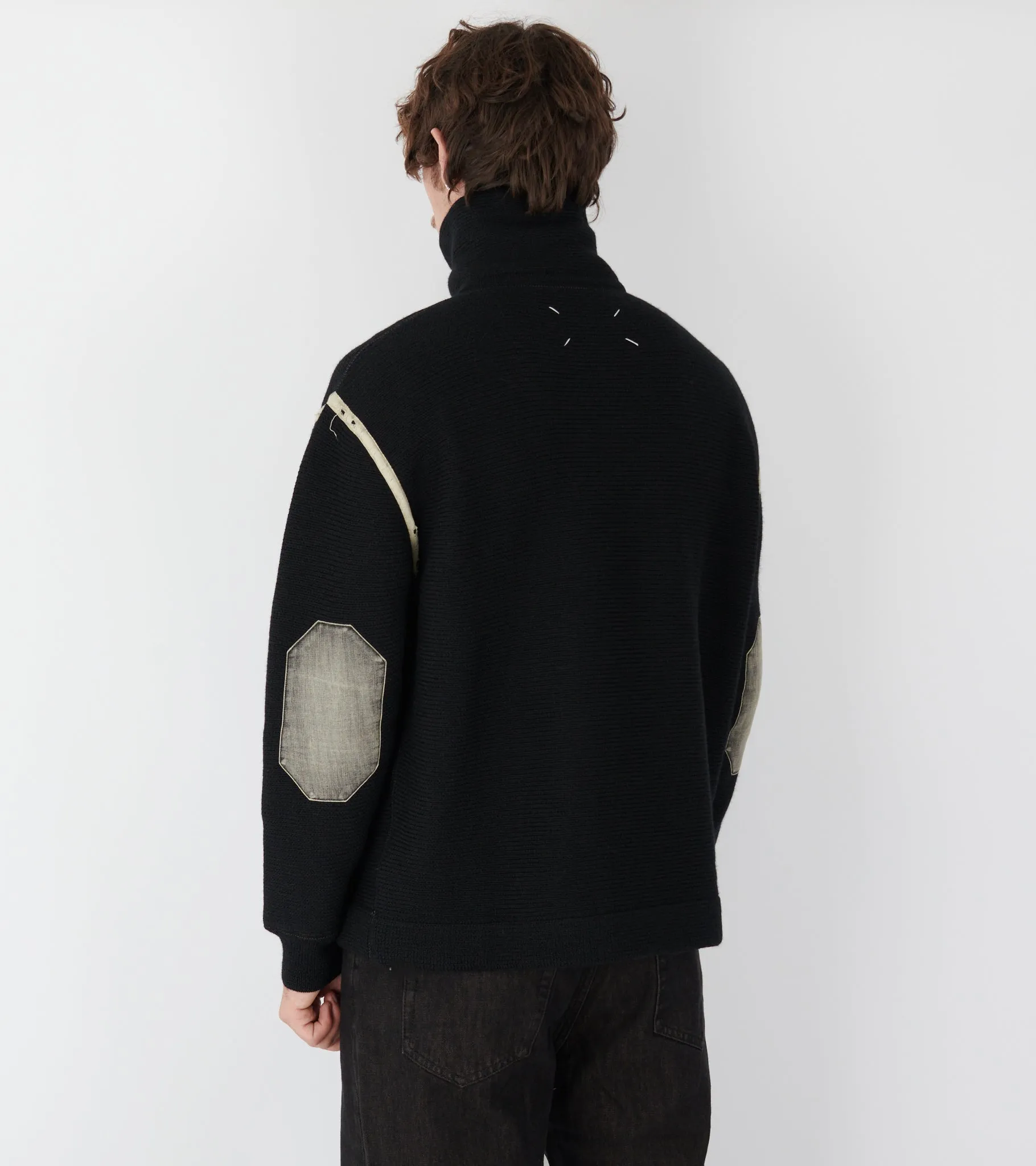 Chunky Wool Half-zip Black sold by Dr. Adams product image thumbnail 5