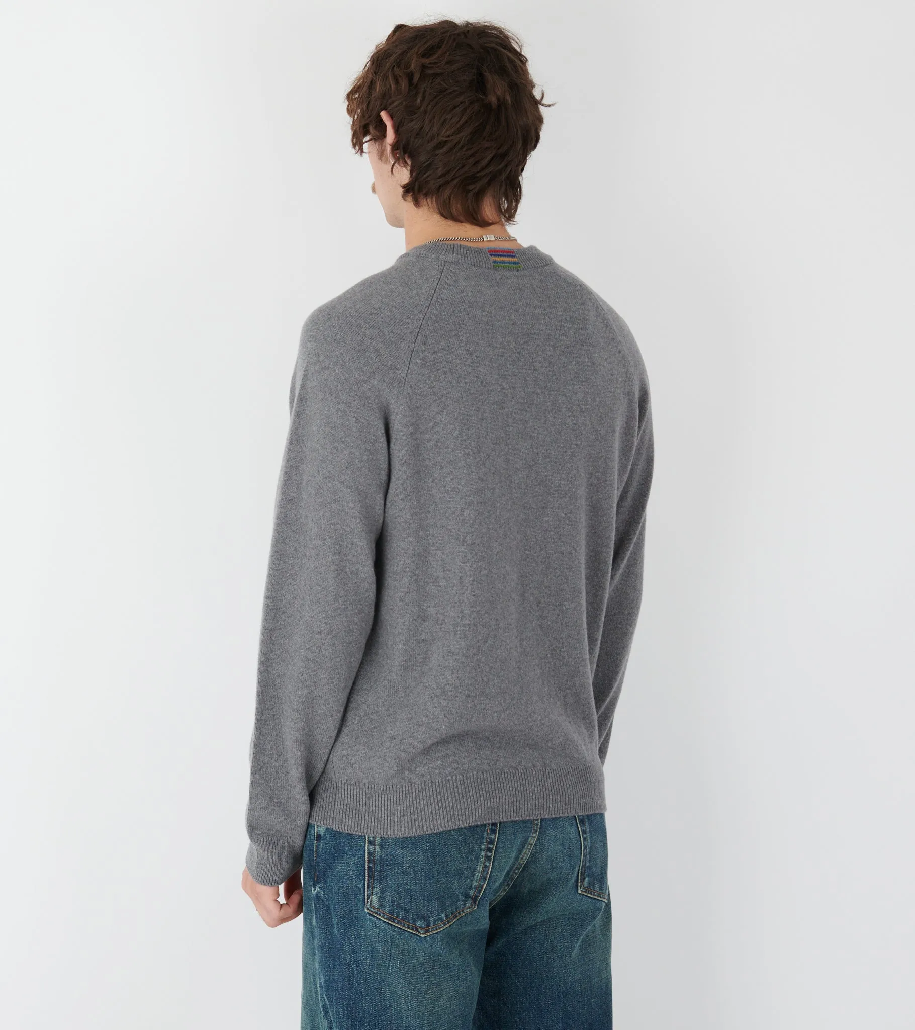 Merino Crewneck Sweater Grey sold by Dr. Adams product image thumbnail 4