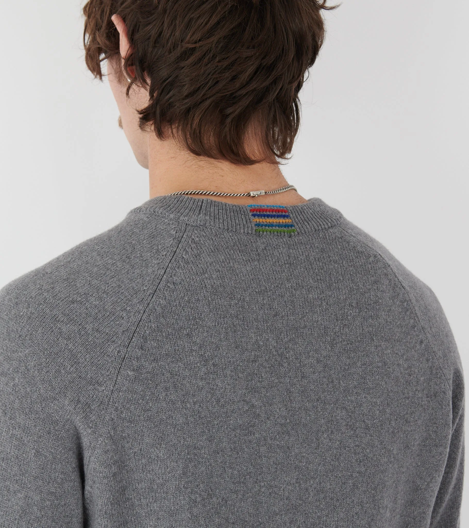 Merino Crewneck Sweater Grey sold by Dr. Adams product image thumbnail 5