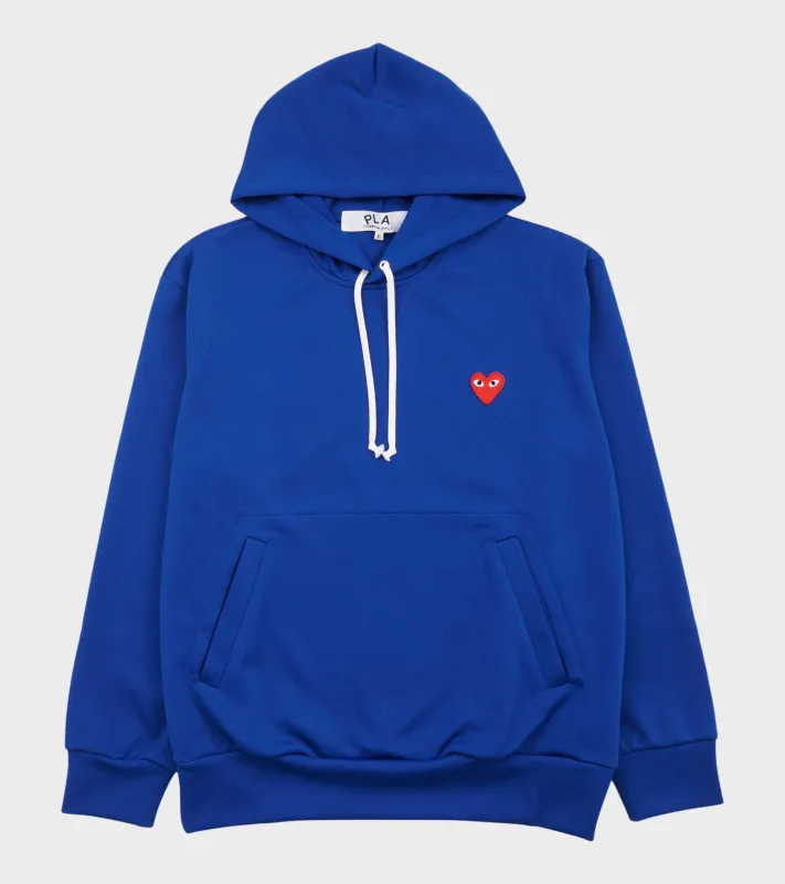 U Red Heart Hoodie Blue made by Comme des Garcons PLAY