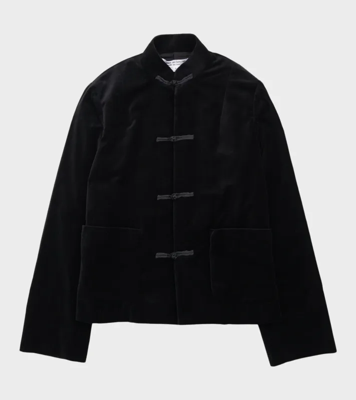 Velvet Jacket Black made by Comme des Garcons