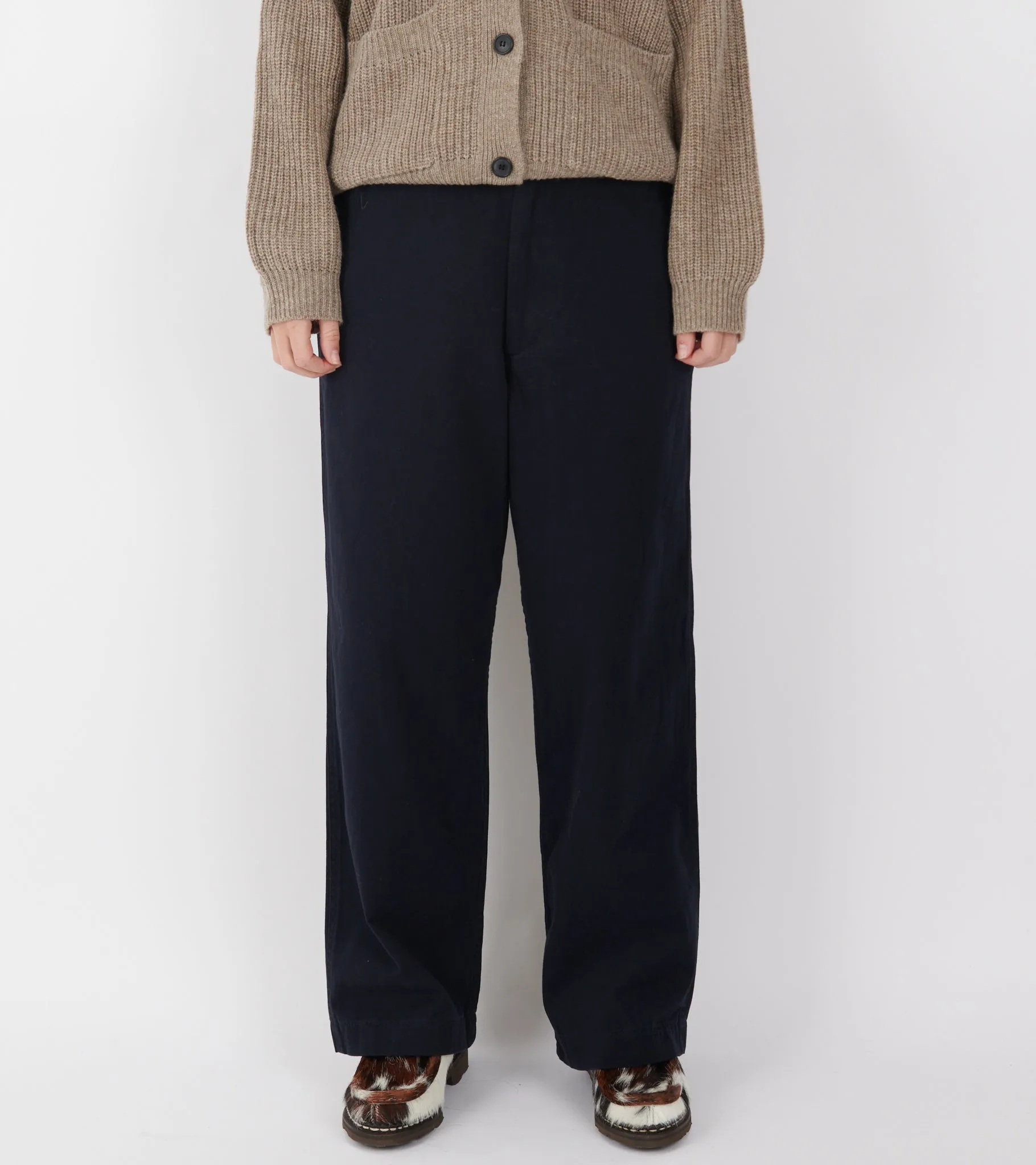 Wide Chino Pants Navy sold by Dr. Adams product image thumbnail 2