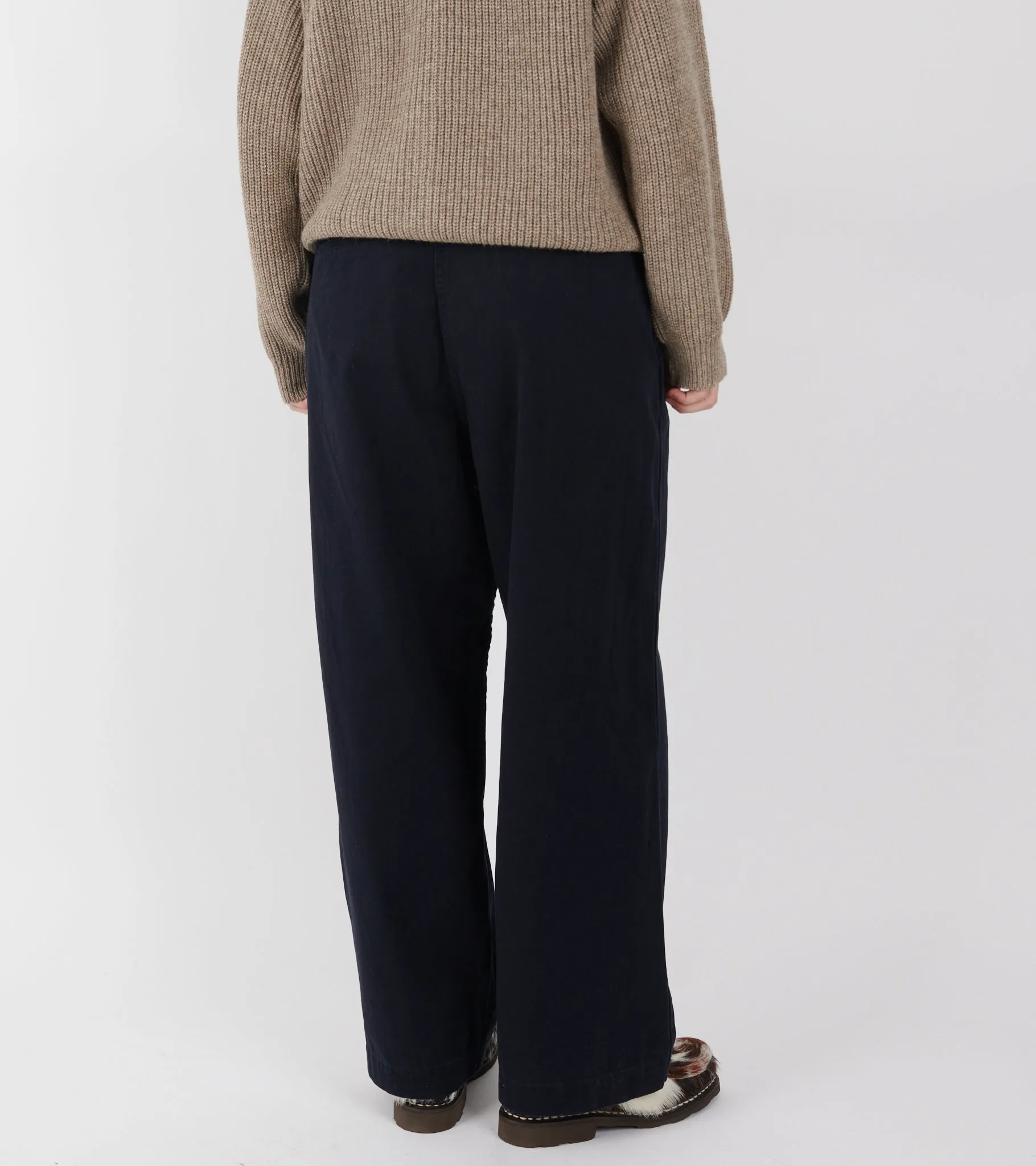 Wide Chino Pants Navy sold by Dr. Adams product image thumbnail 4