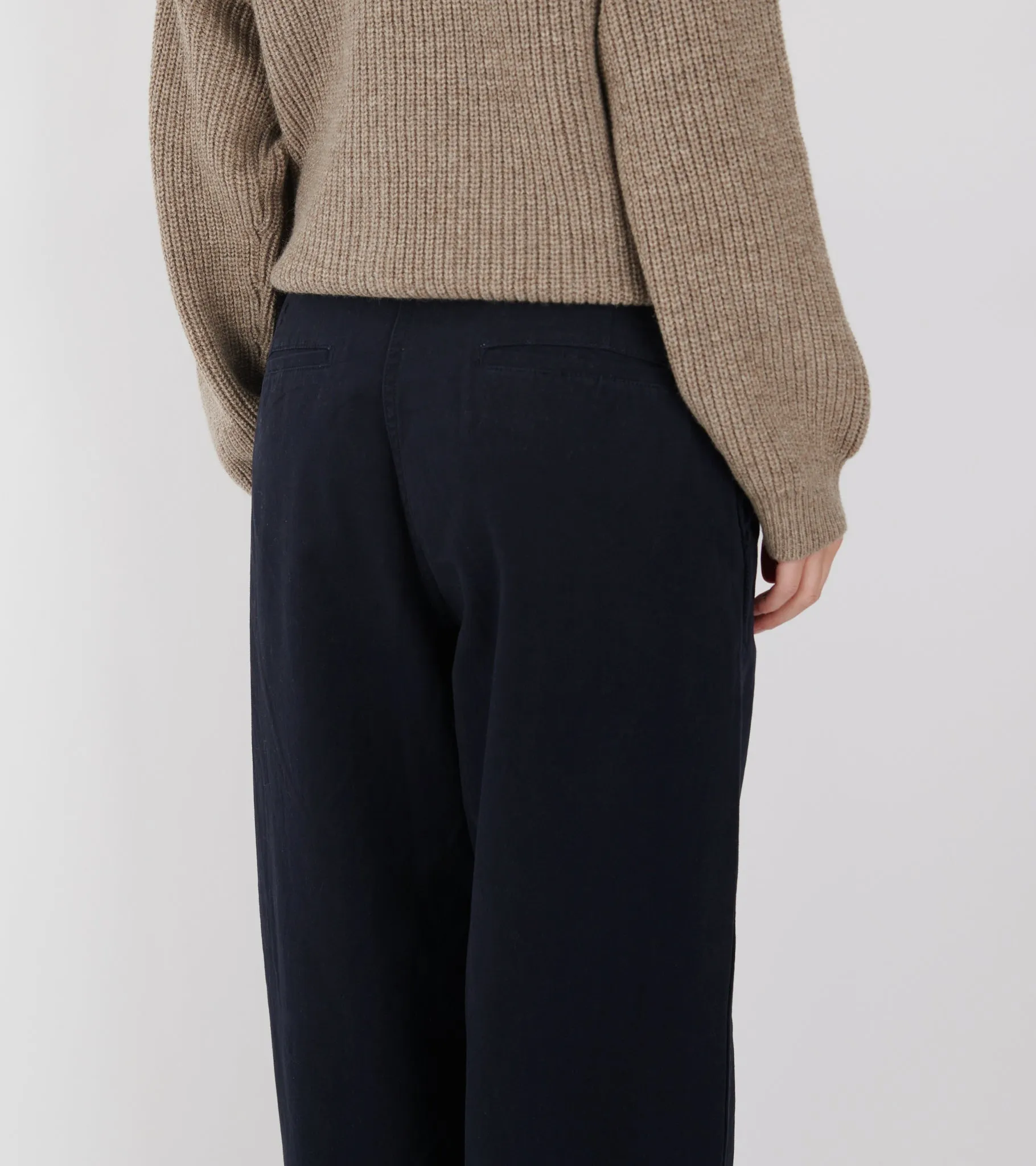 Wide Chino Pants Navy sold by Dr. Adams product image thumbnail 5