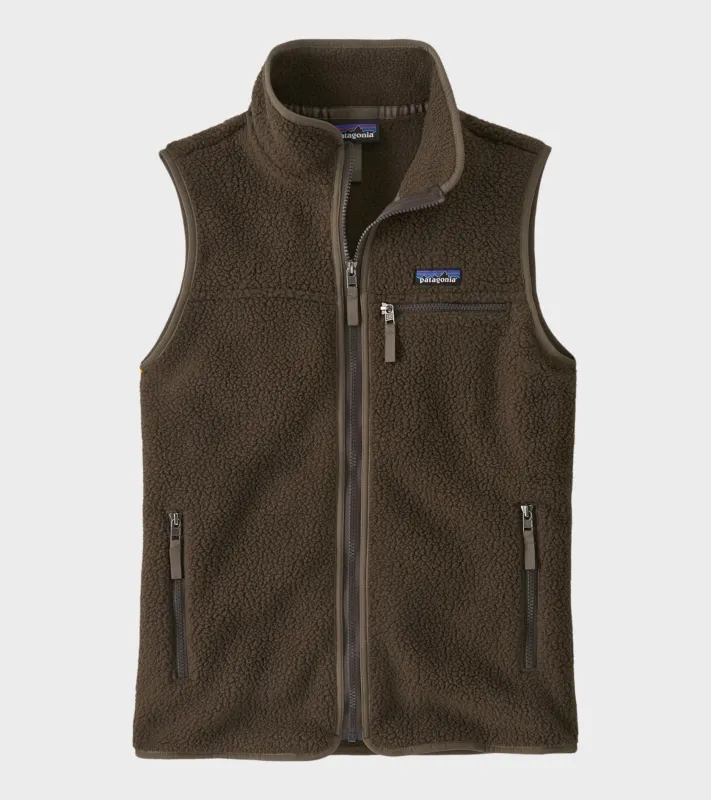 W's Retro Pile Vest Otter Brown sold by Dr. Adams
