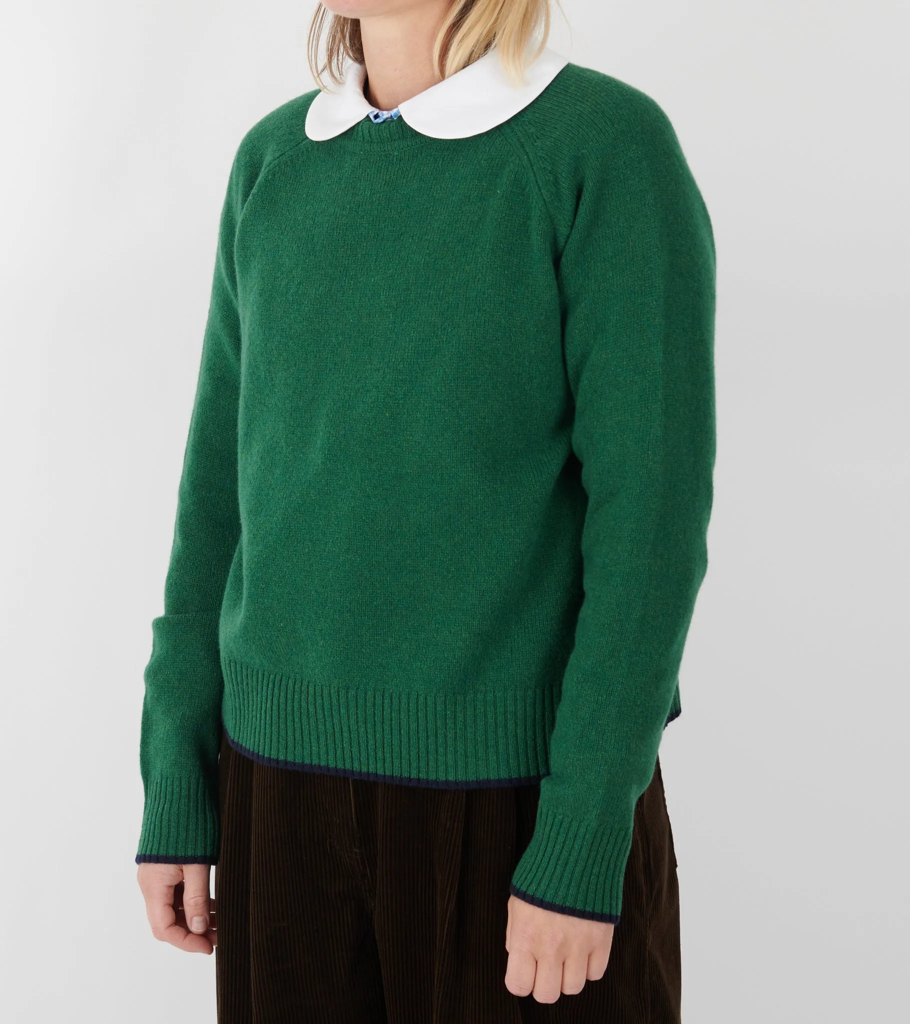 Helen Sweater No. 208 British Green sold by Dr. Adams product image thumbnail 3
