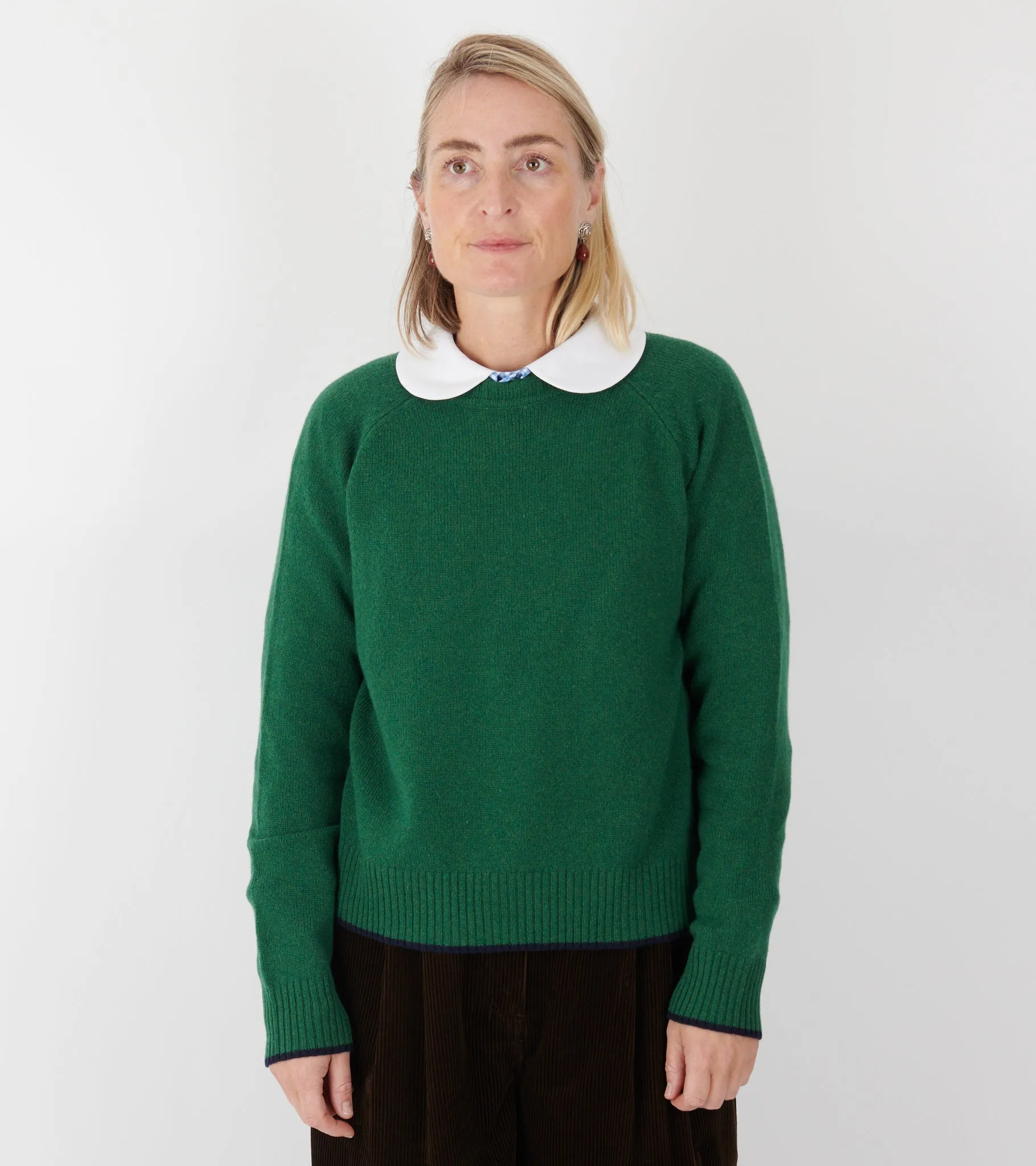 Helen Sweater No. 208 British Green sold by Dr. Adams product image thumbnail 2