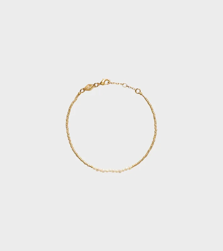 Slim Pearly Bracelet Gold sold by Dr. Adams