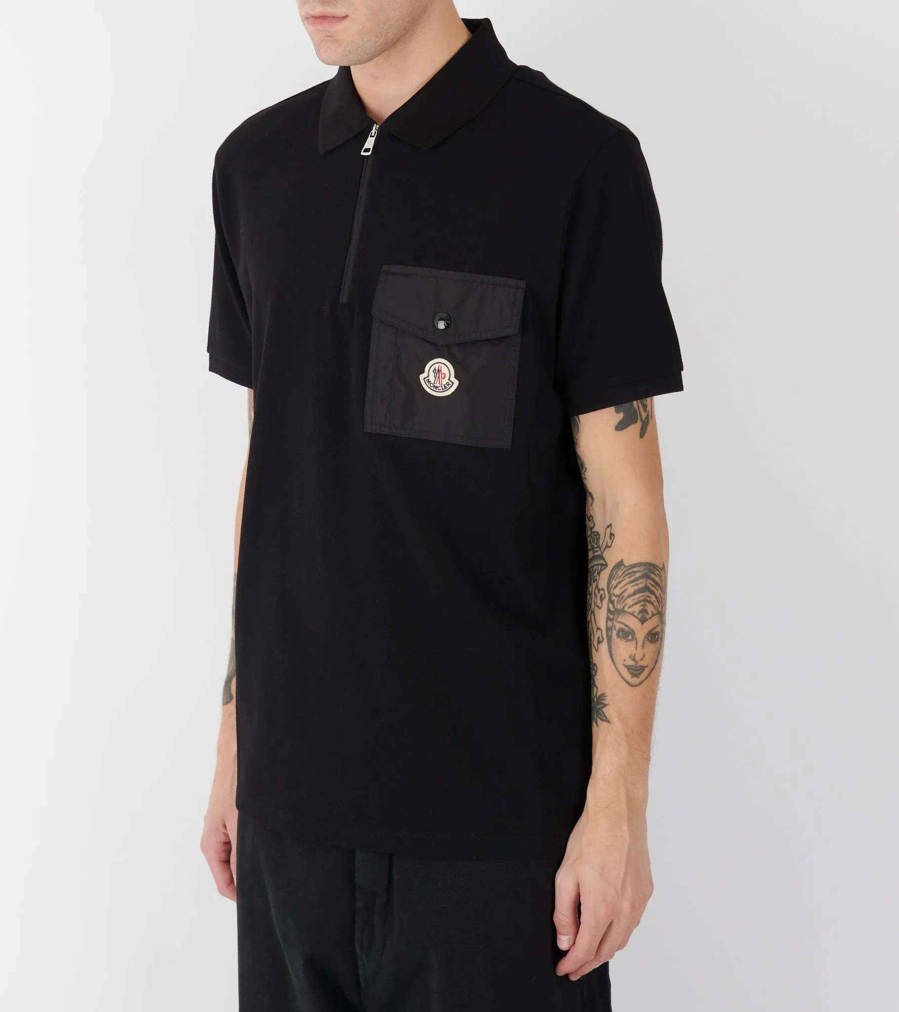 S/S Pocket Cotton Polo Black sold by Dr. Adams product image thumbnail 3