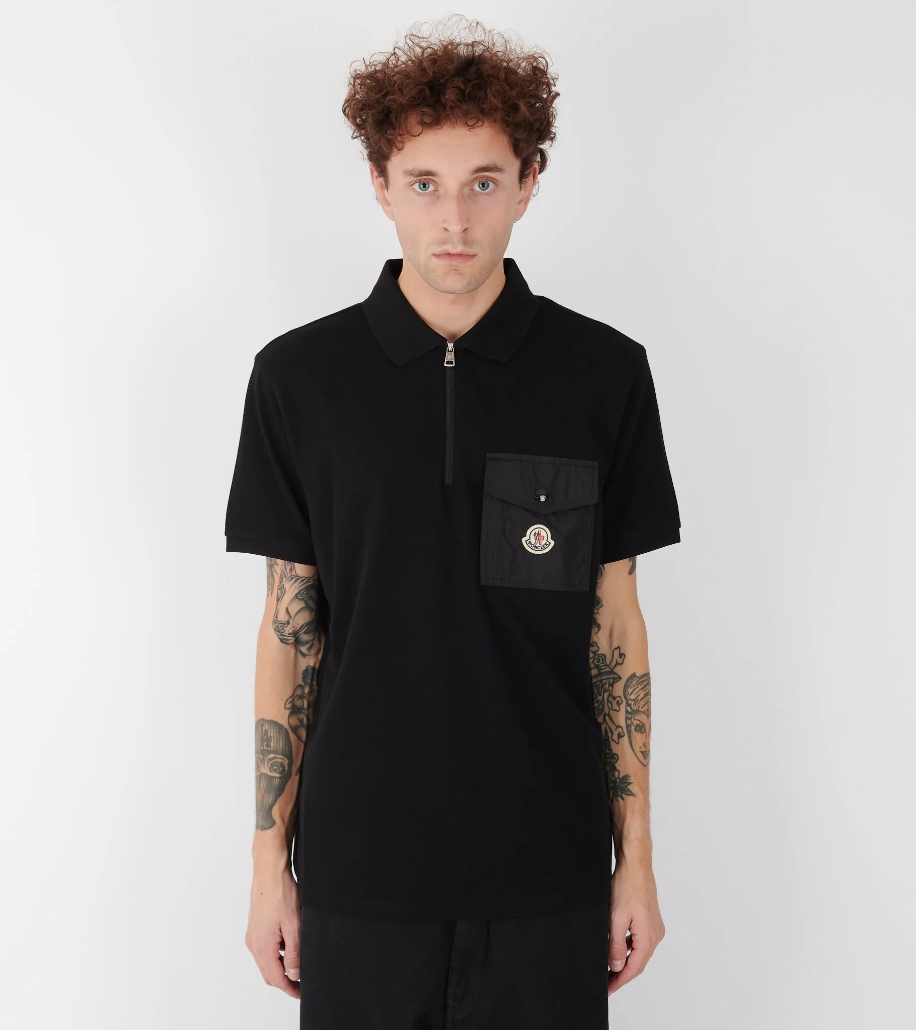 S/S Pocket Cotton Polo Black sold by Dr. Adams product image thumbnail 2