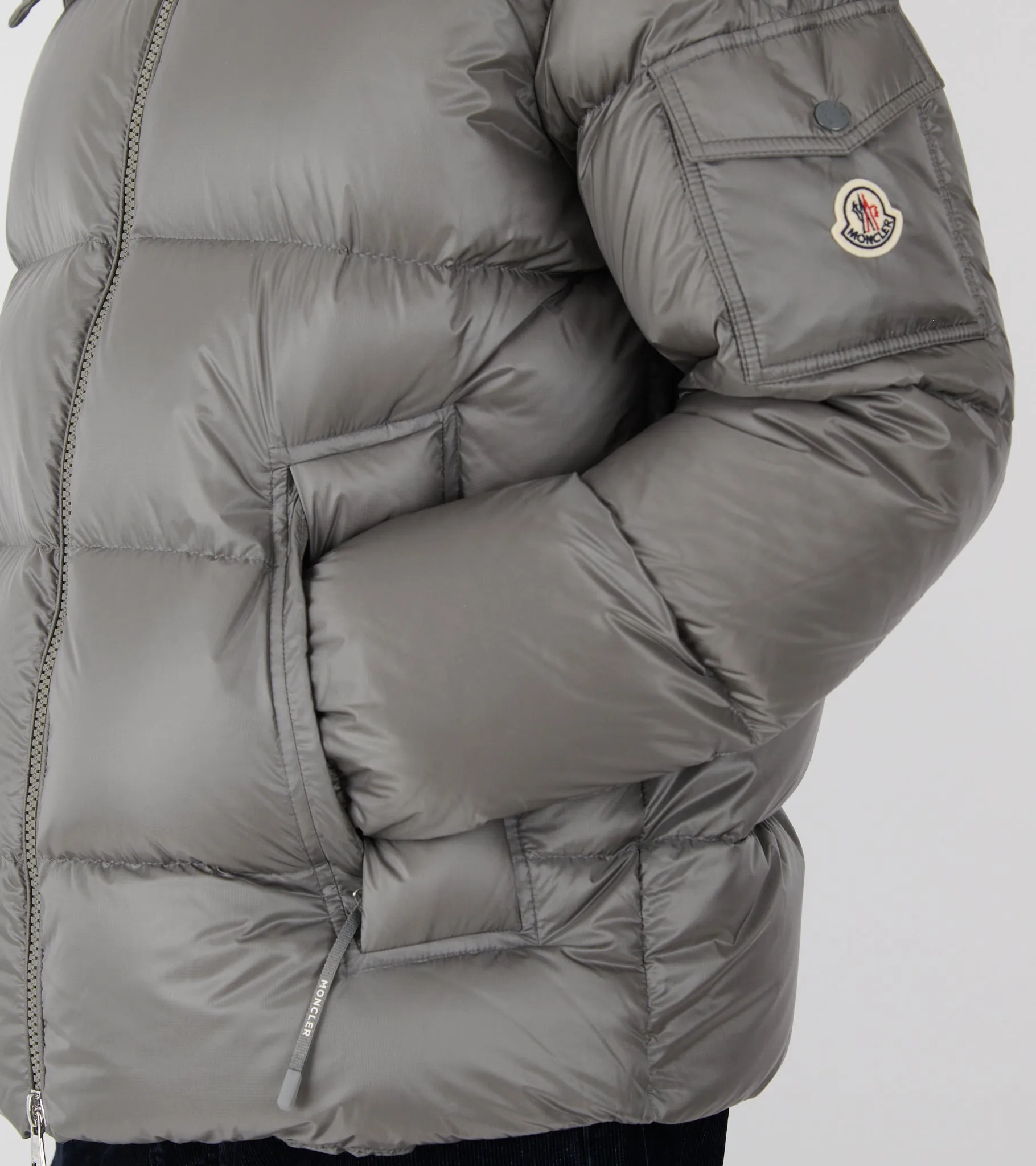 Couyere Hooded Down Jacket Grey sold by Dr. Adams product image thumbnail 5
