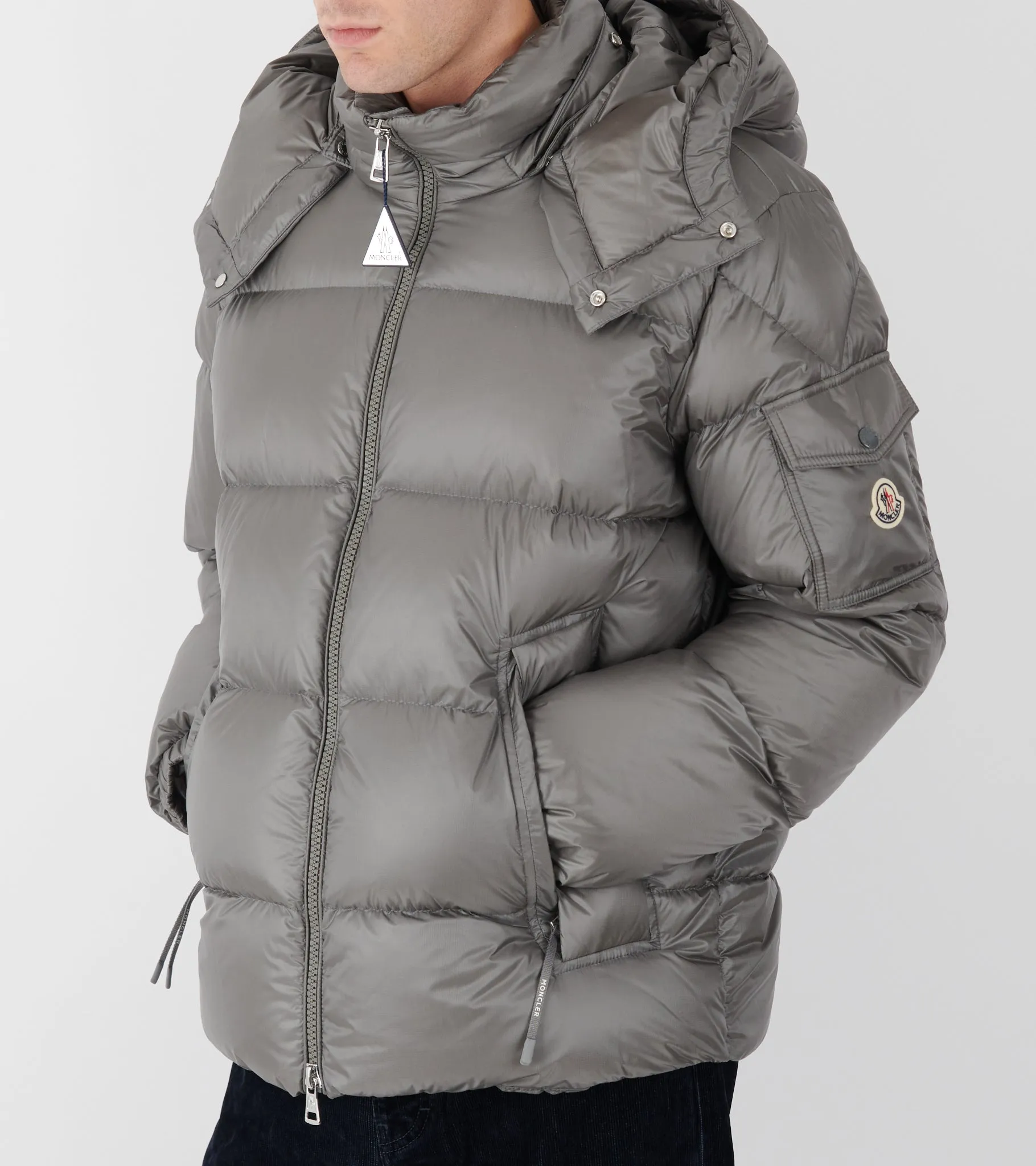 Couyere Hooded Down Jacket Grey sold by Dr. Adams product image thumbnail 3