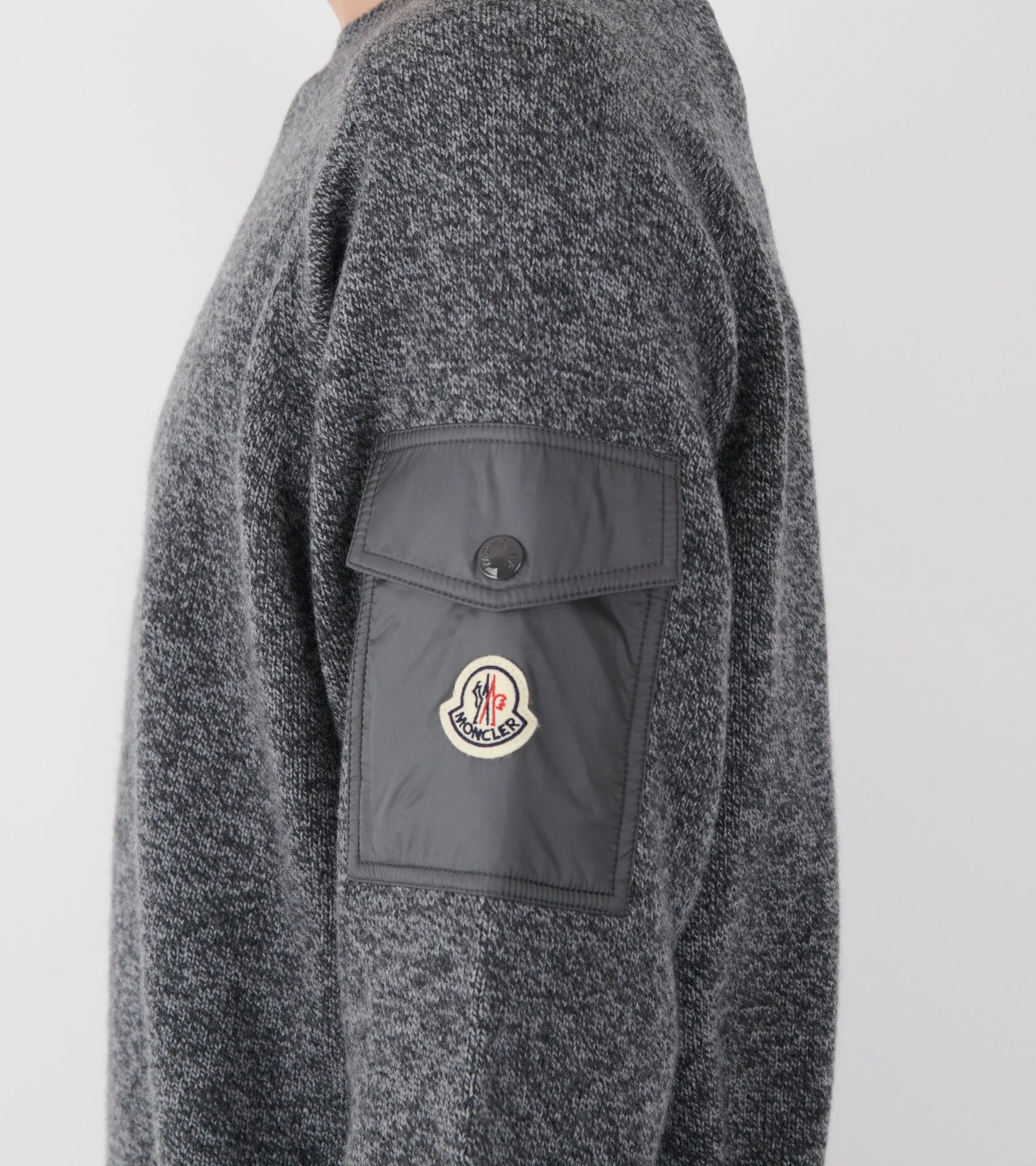 Mouliné Wool & Cashmere Jumper Dark Grey sold by Dr. Adams product image thumbnail 4