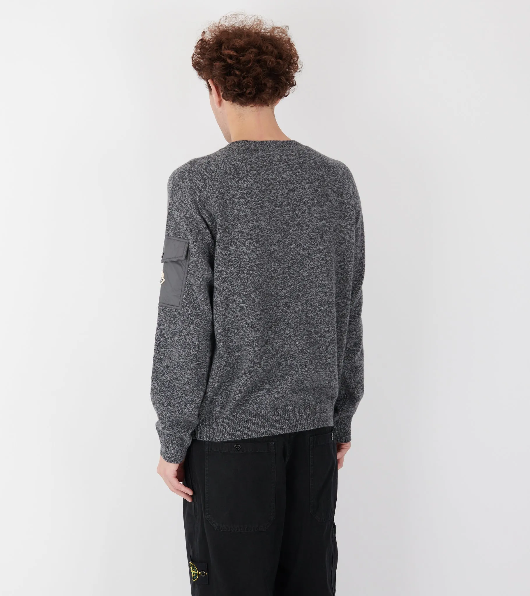 Mouliné Wool & Cashmere Jumper Dark Grey sold by Dr. Adams product image thumbnail 5