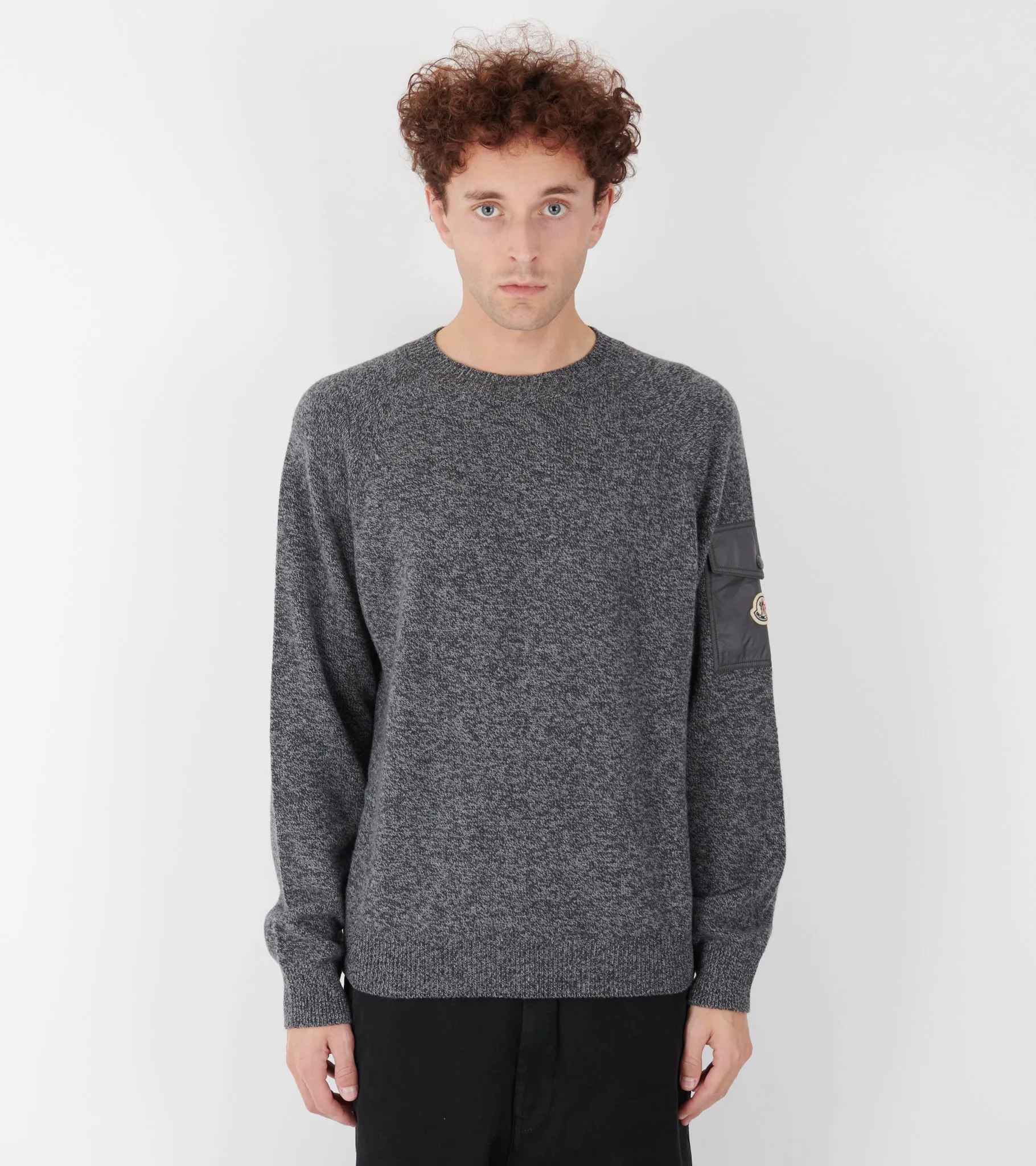 Mouliné Wool & Cashmere Jumper Dark Grey sold by Dr. Adams product image thumbnail 3