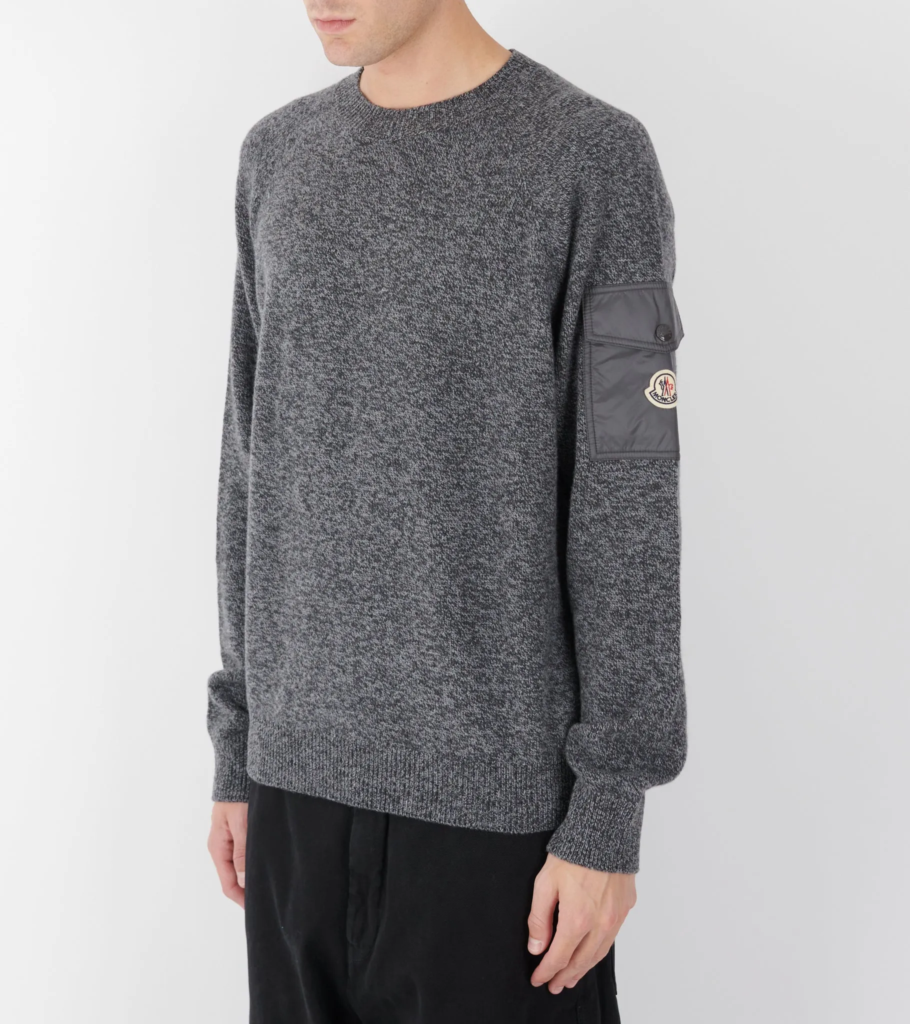 Mouliné Wool & Cashmere Jumper Dark Grey sold by Dr. Adams product image thumbnail 2