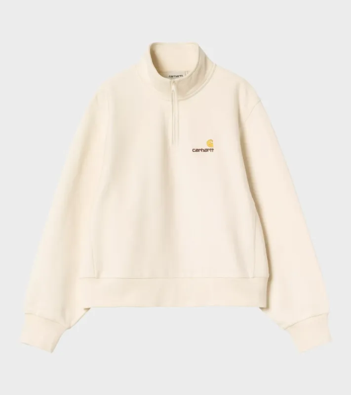 W American Script High Neck Sweat Natural made by Carhartt WIP