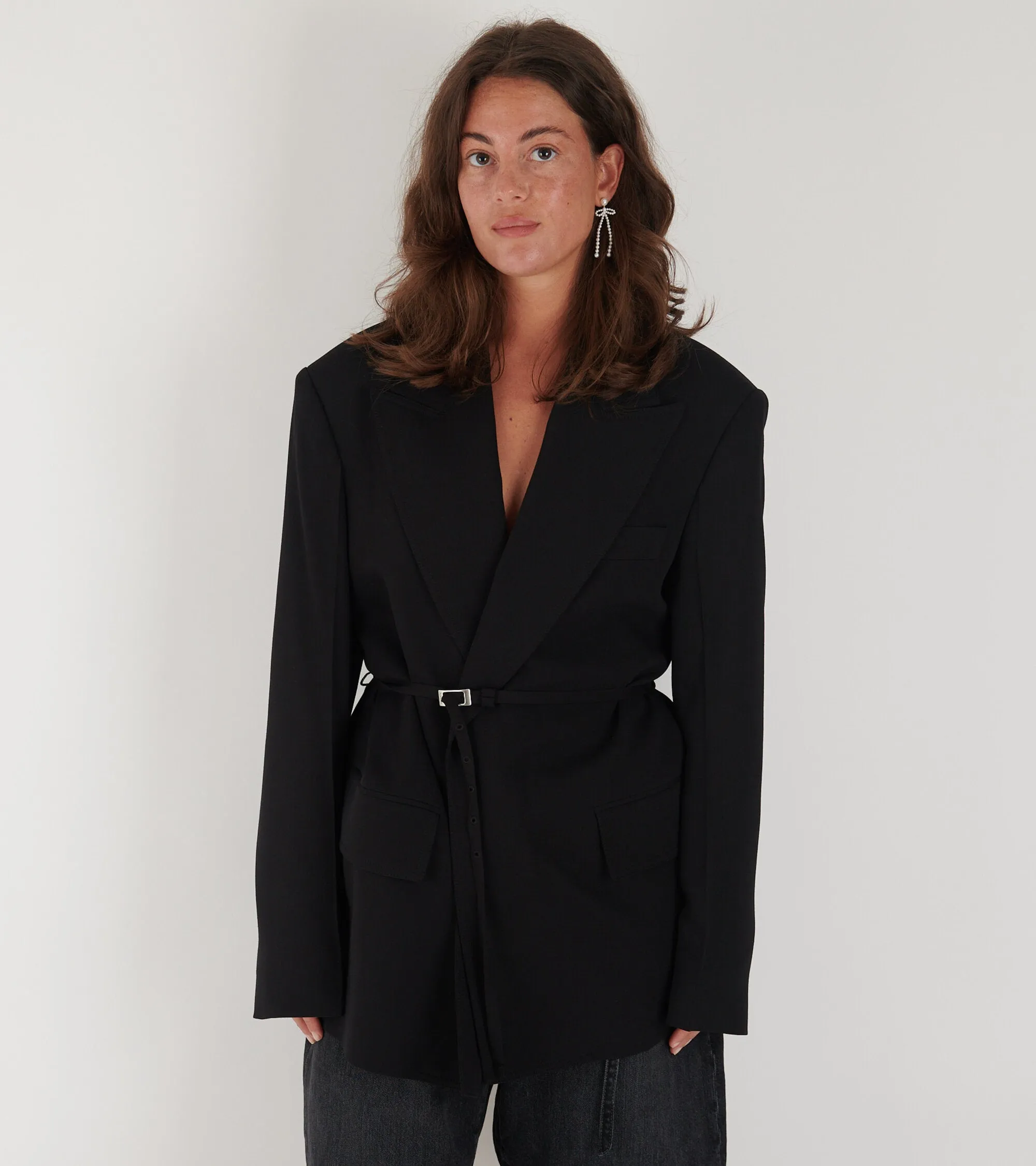 Belted Blazer Black sold by Dr. Adams product image thumbnail 2