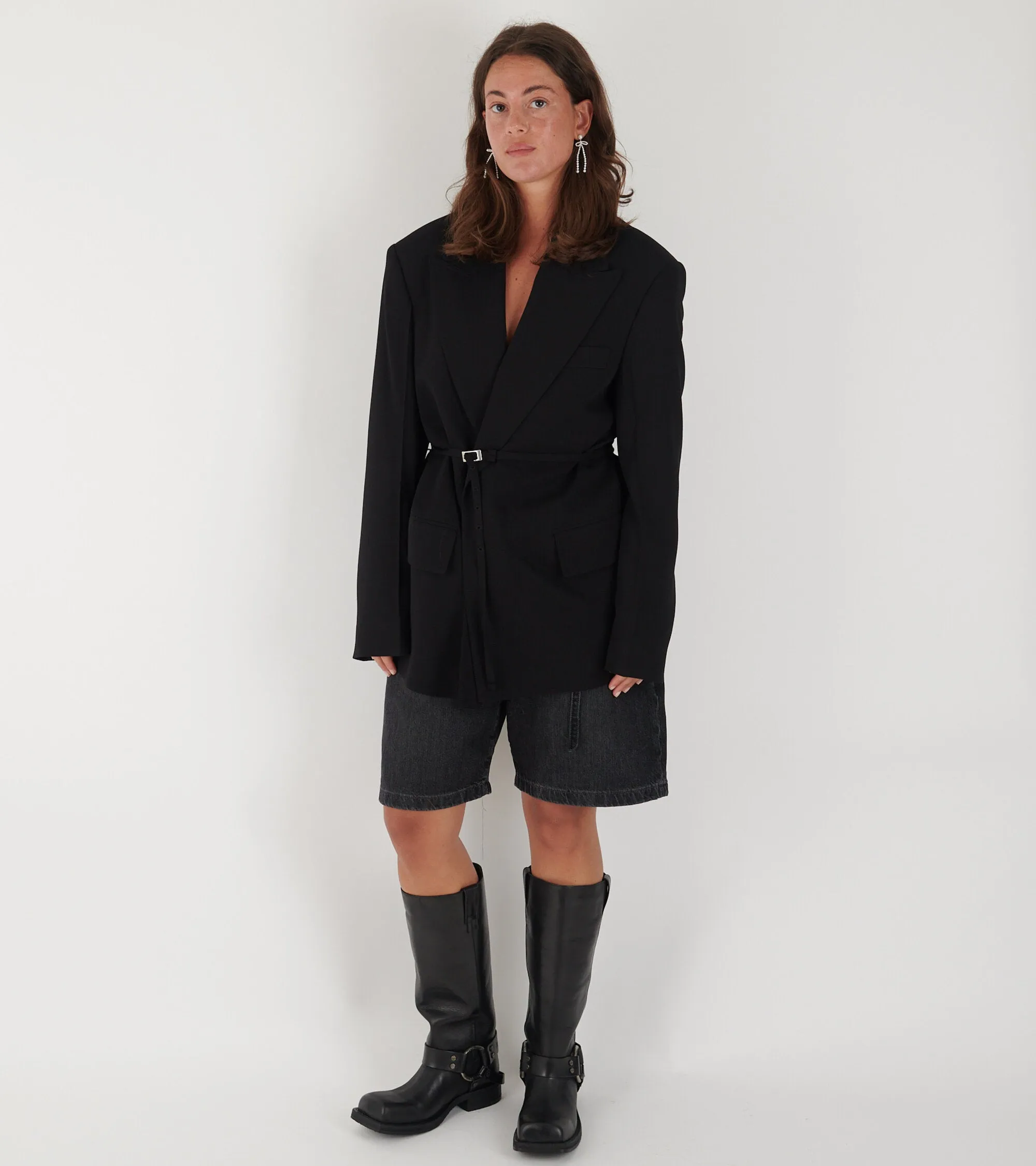 Belted Blazer Black sold by Dr. Adams product image thumbnail 5