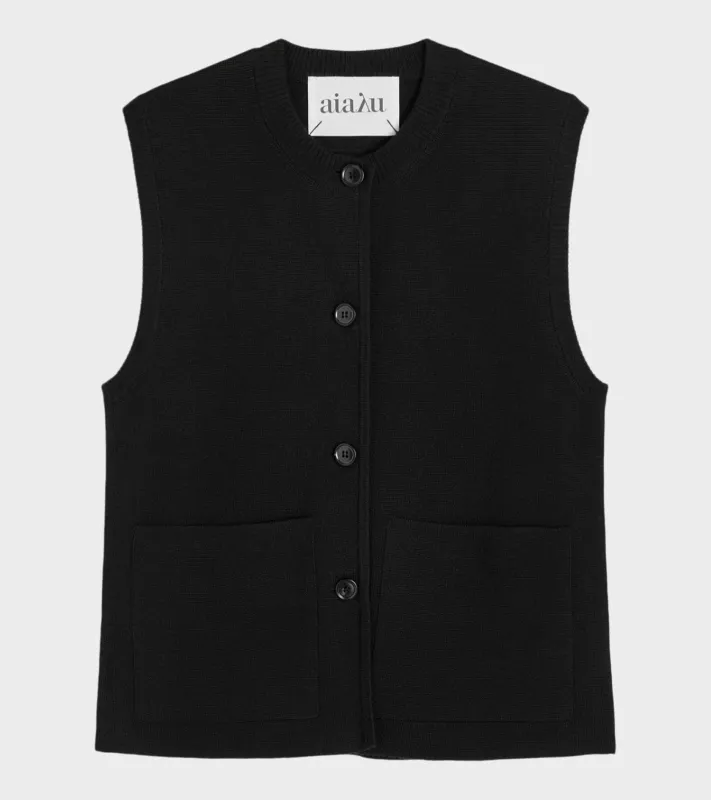 Elva Vest Black sold by Dr. Adams