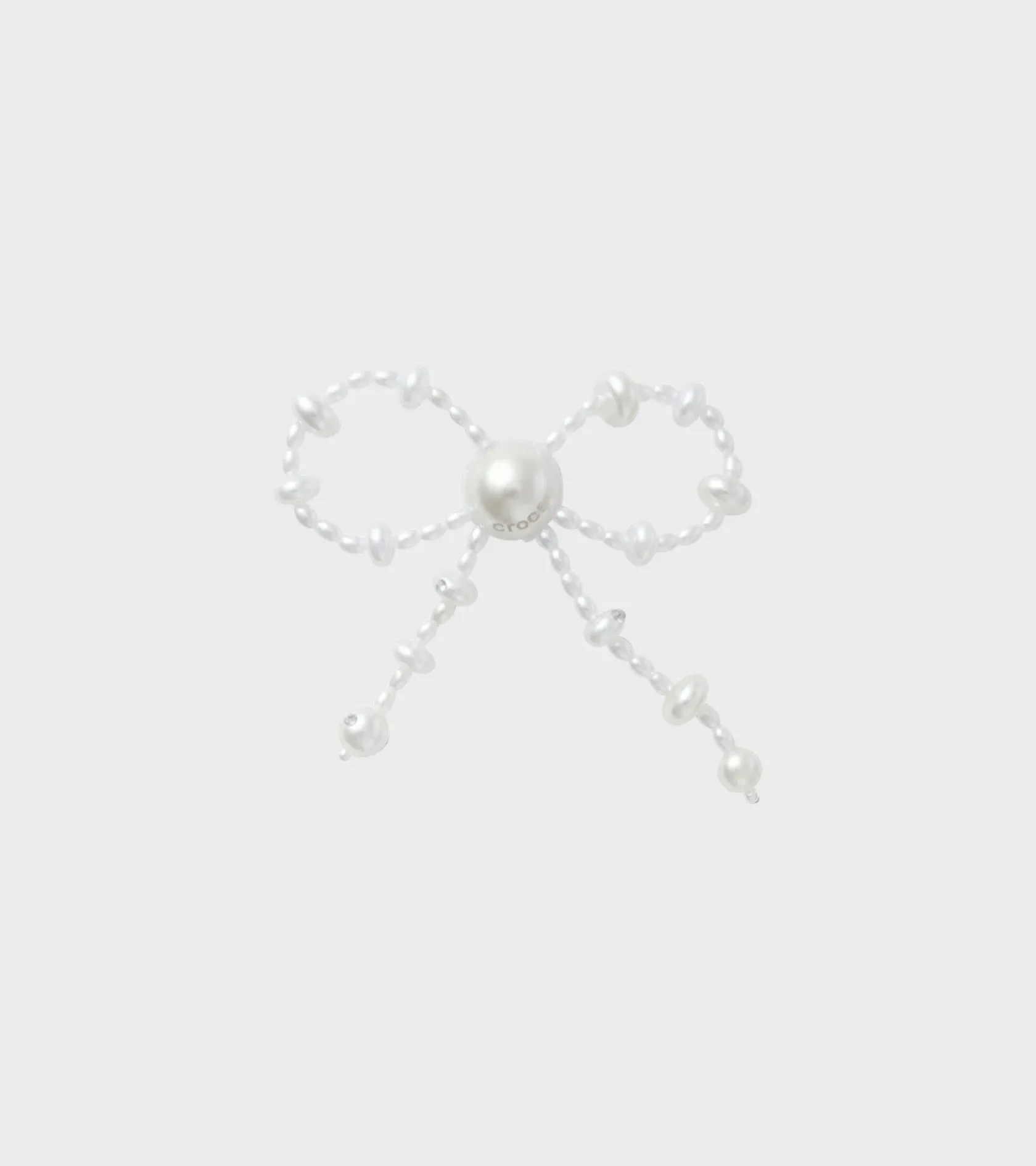 Large Pearl Beaded Bow Charm White sold by Dr. Adams
