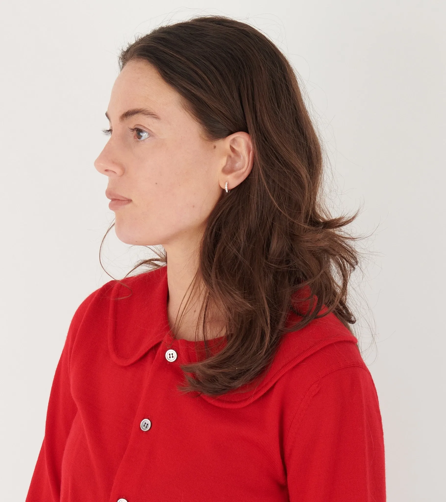 Oda Mini Hoops Silver sold by Dr. Adams product image thumbnail 2