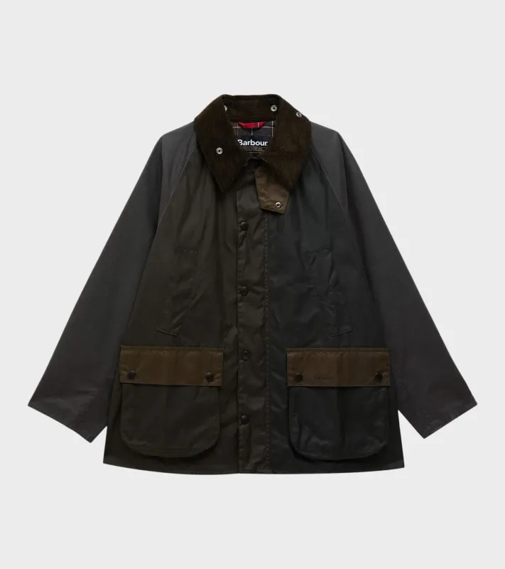 Barbour Patchwork OS Sage Bedale Wax Jacket sold by Dr. Adams