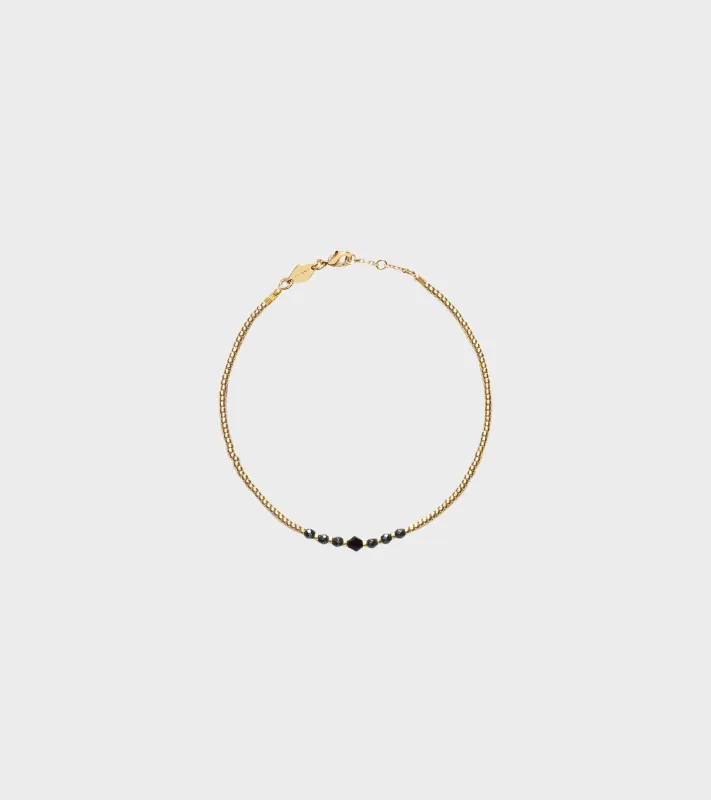 Bead & Gem Bracelet Black sold by Dr. Adams