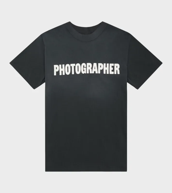 Photographer T-shirt Washed Black made by ERL