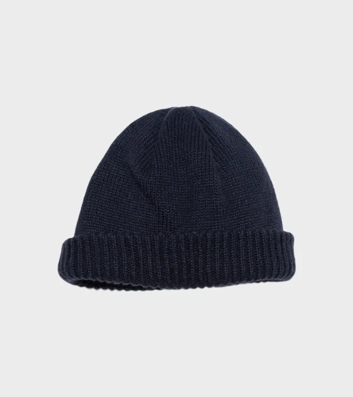 Windstopper Beanie Navy made by Nanamica