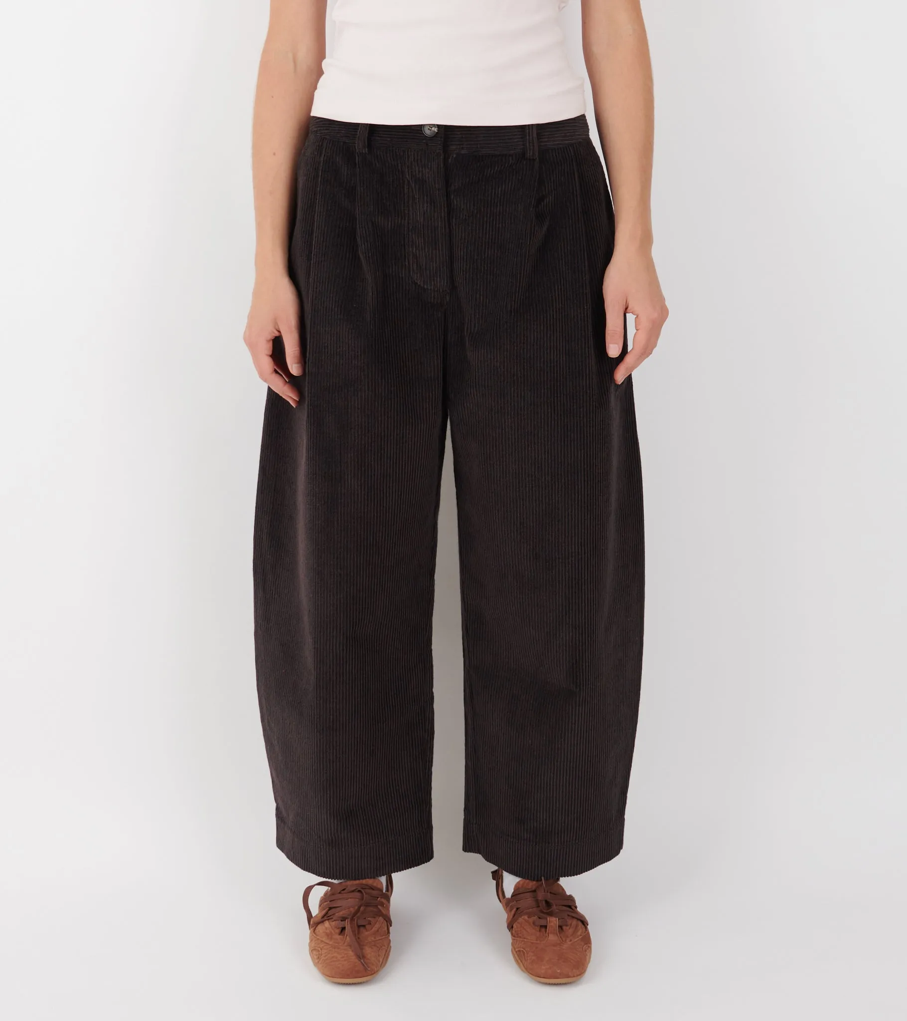 Japanese Two-Tone Corduroy Robyn Trouser Taupes sold by Dr. Adams product image thumbnail 4