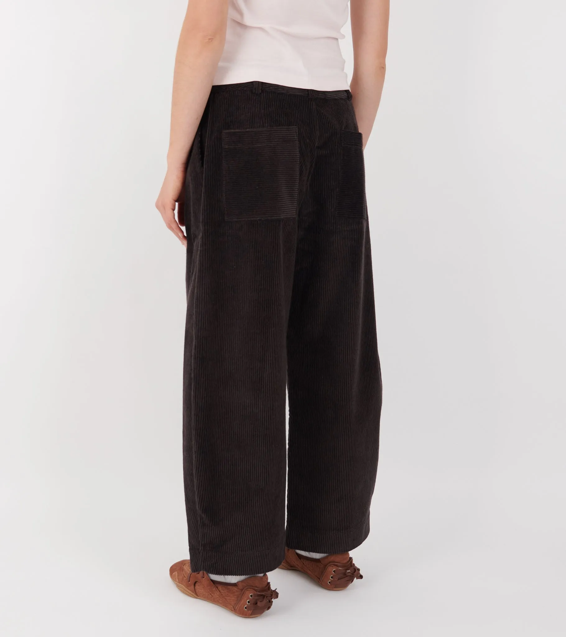 Japanese Two-Tone Corduroy Robyn Trouser Taupes sold by Dr. Adams product image thumbnail 5