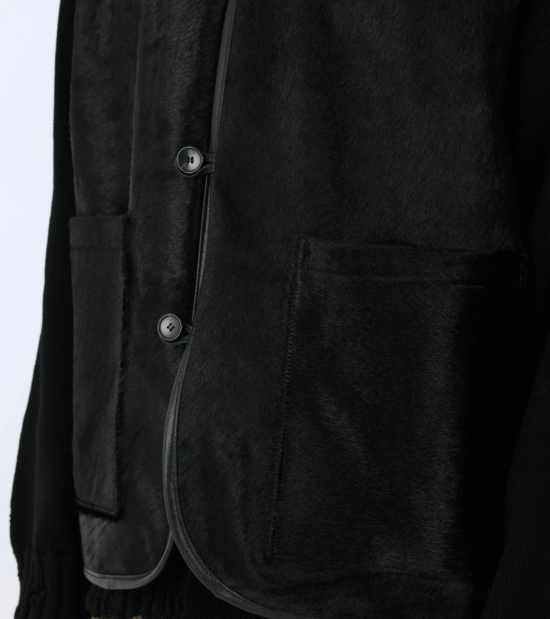 Hair On Leather Hide River Vest Black sold by Dr. Adams product image thumbnail 5