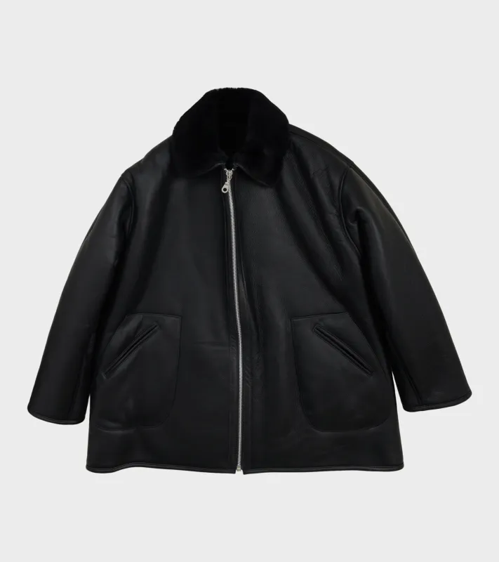 Leather Back Straight Hair Ronny Jacket Black sold by Dr. Adams