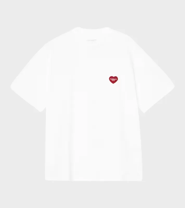 W S/S Heart Patch T-shirt White sold by Dr. Adams