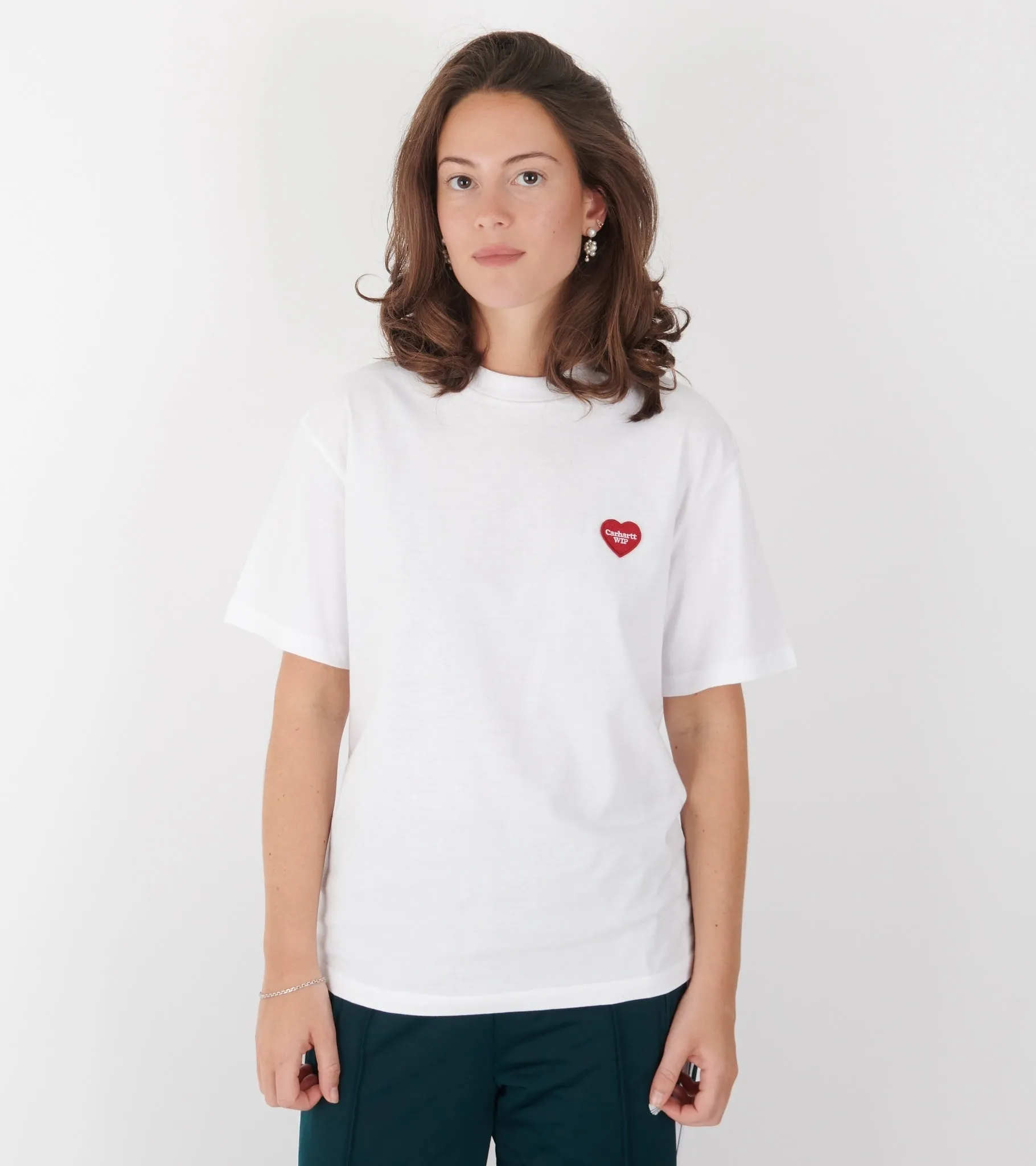 W S/S Heart Patch T-shirt White sold by Dr. Adams product image thumbnail 2