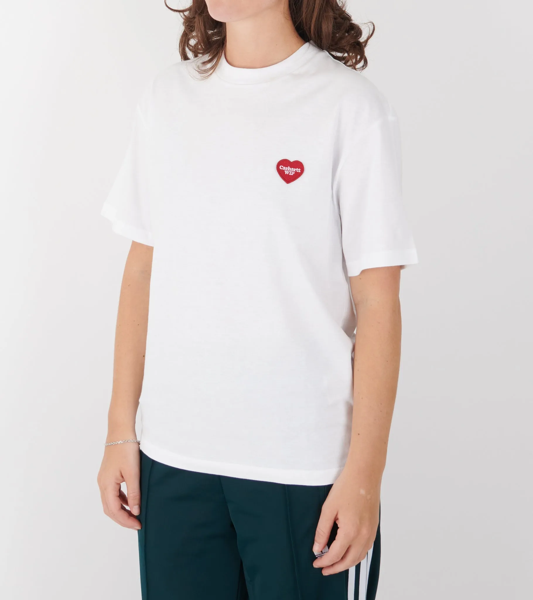 W S/S Heart Patch T-shirt White sold by Dr. Adams product image thumbnail 3