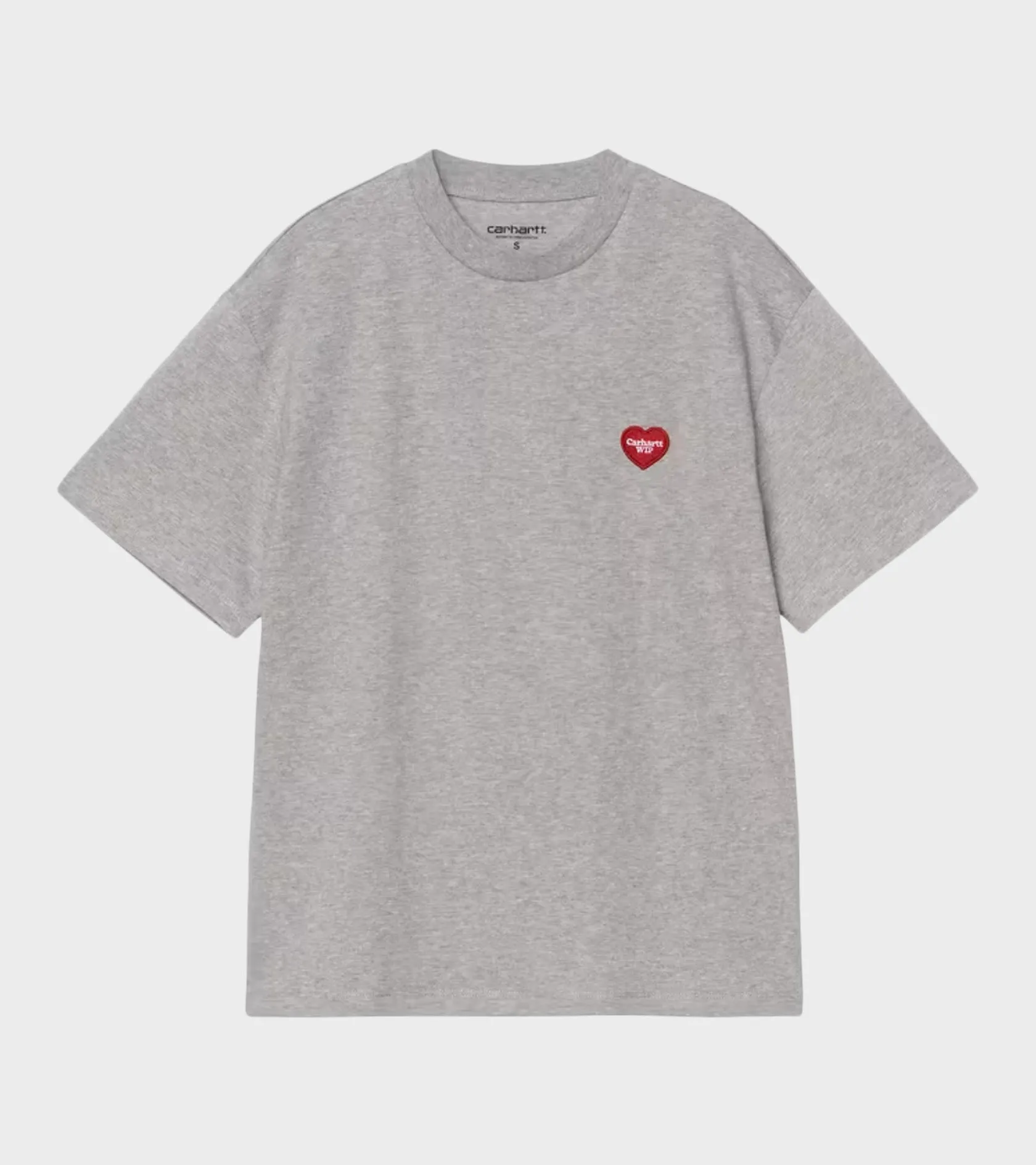 W S/S Heart Patch T-shirt Grey Heather sold by Dr. Adams
