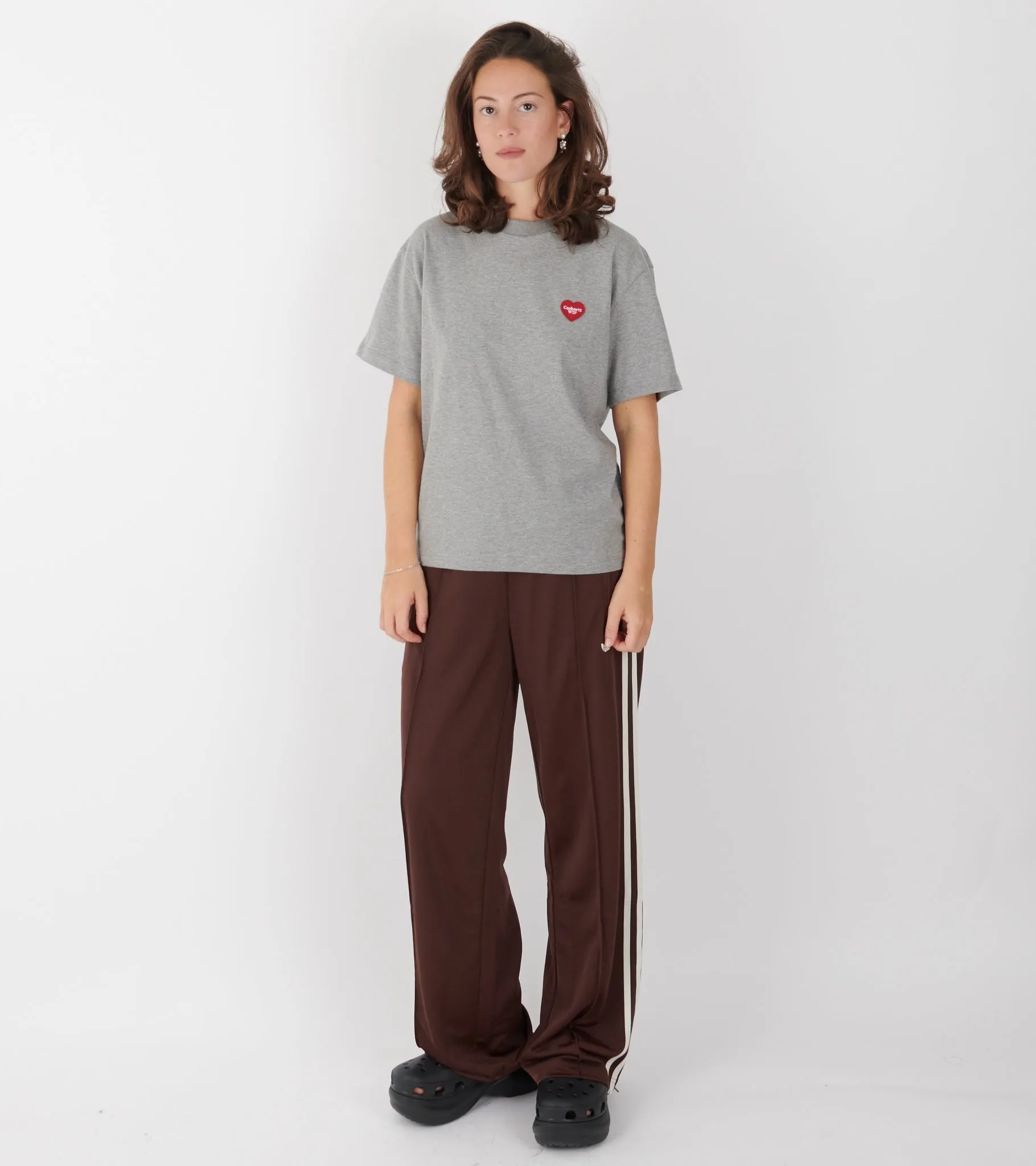 W S/S Heart Patch T-shirt Grey Heather sold by Dr. Adams product image thumbnail 2