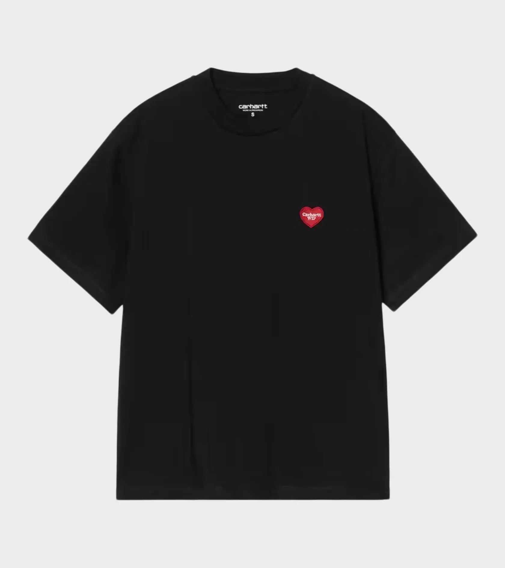 W S/S Heart Patch T-shirt Black sold by Dr. Adams