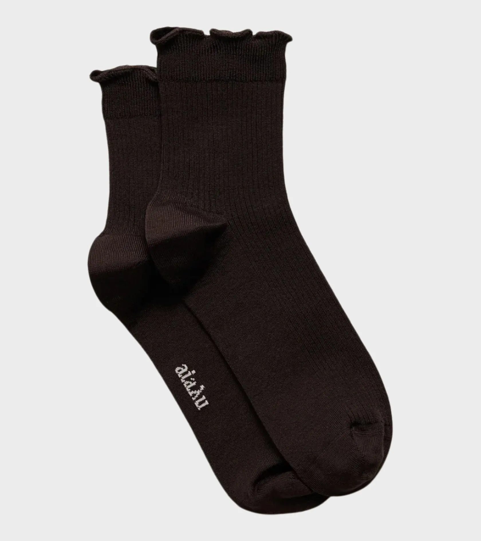 Cotton Frill Sock Chocolate sold by Dr. Adams