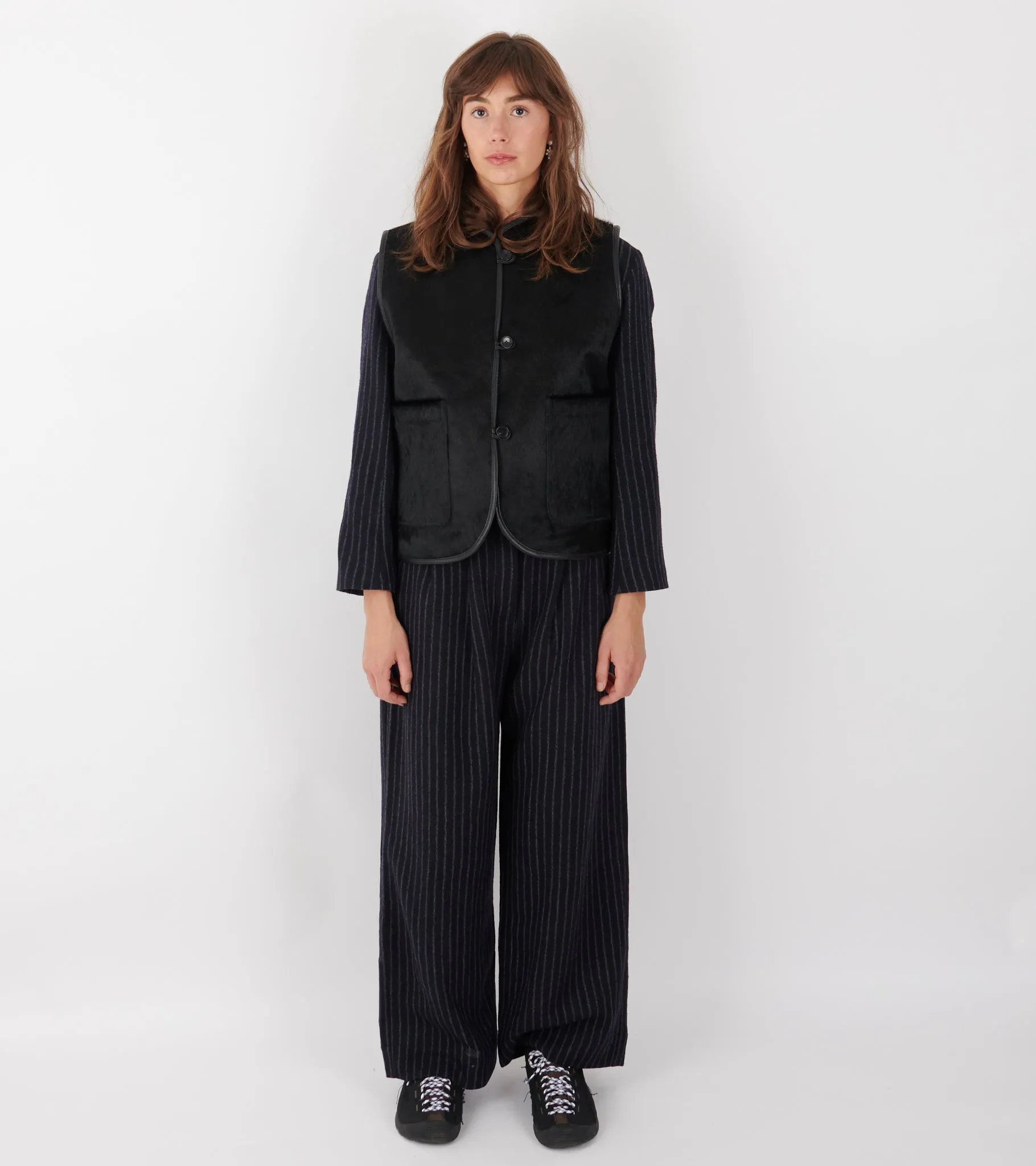 Hair On Leather Hide Ella Vest Black sold by Dr. Adams product image thumbnail 3