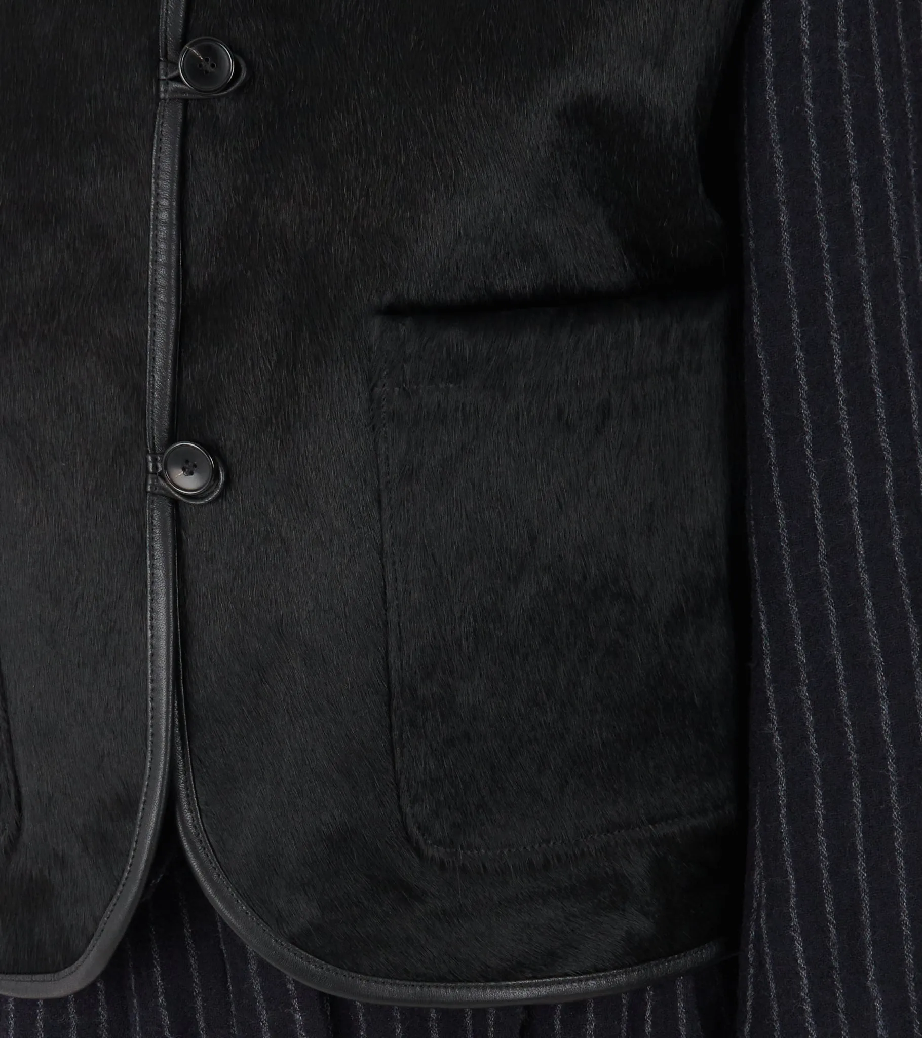 Hair On Leather Hide Ella Vest Black sold by Dr. Adams product image thumbnail 4