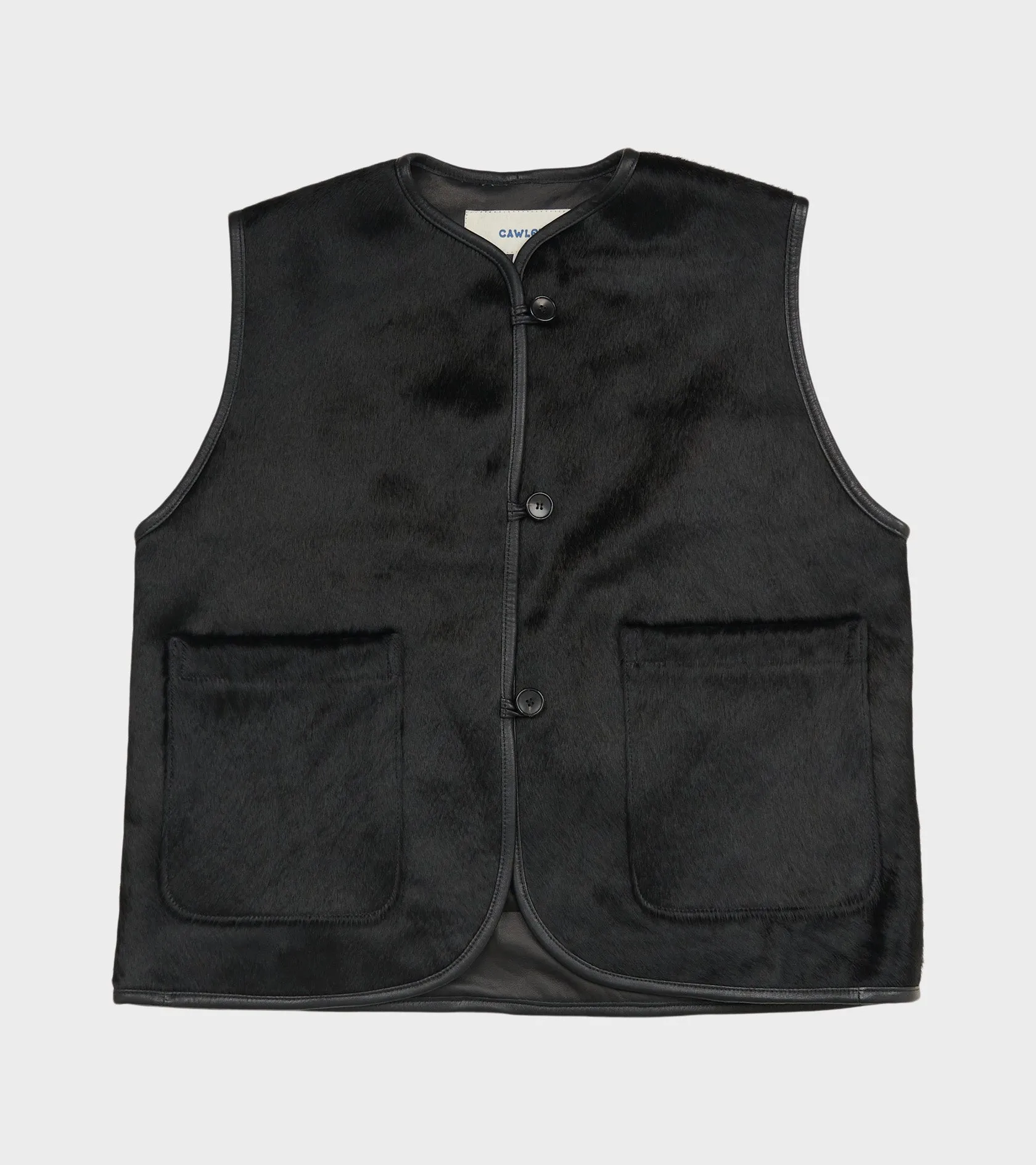 Hair On Leather Hide Ella Vest Black sold by Dr. Adams