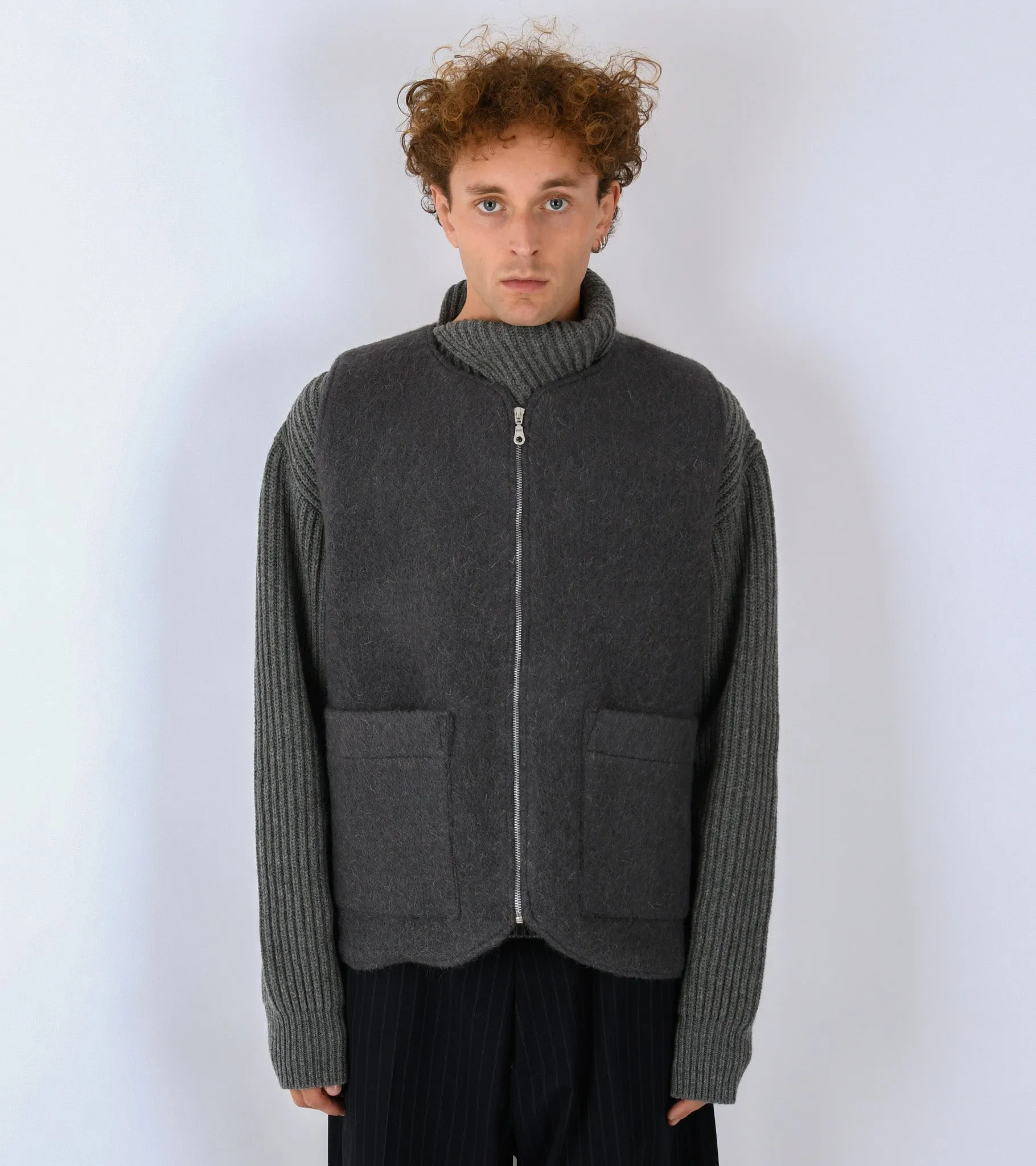 Hairy Wool River Vest Slate Grey sold by Dr. Adams product image thumbnail 2