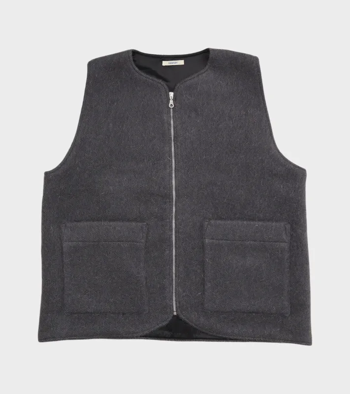 Hairy Wool River Vest Slate Grey sold by Dr. Adams